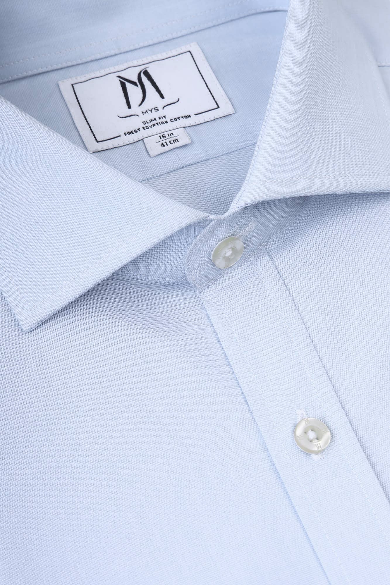 Light Blue Filafil Shirt - Slim Fit