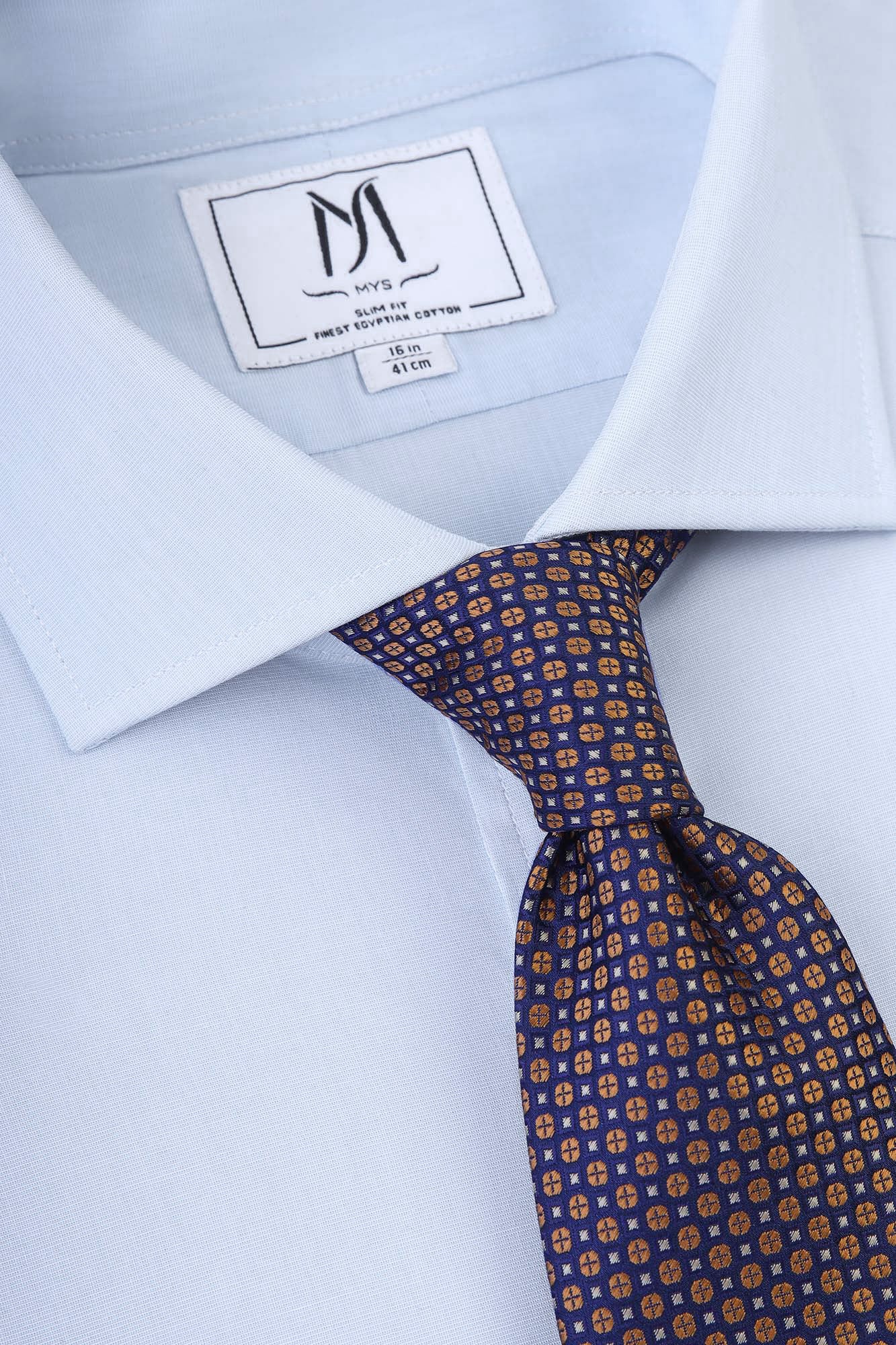 Light Blue Filafil Shirt - Slim Fit