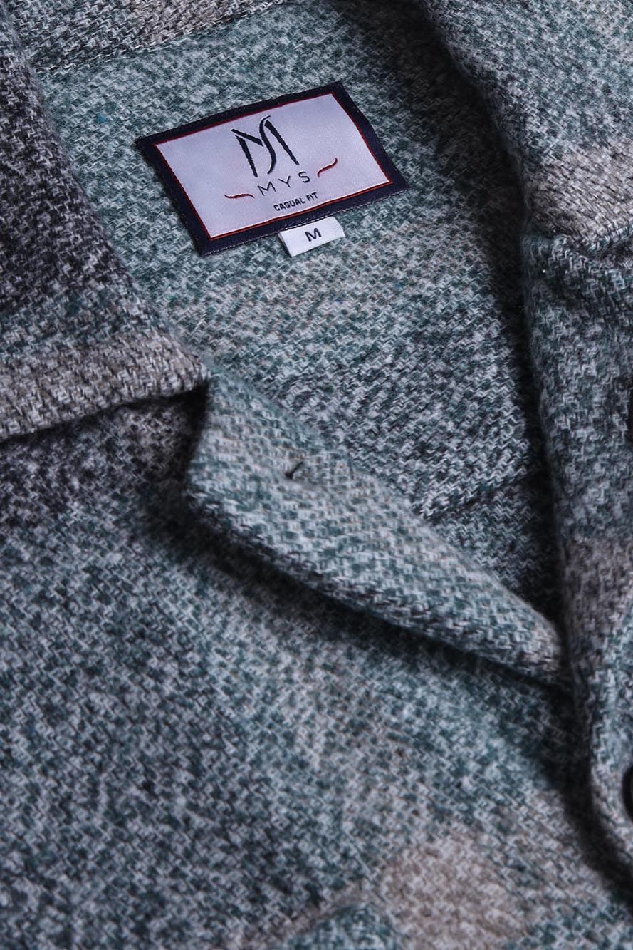 Brushed Checkered Overshirt