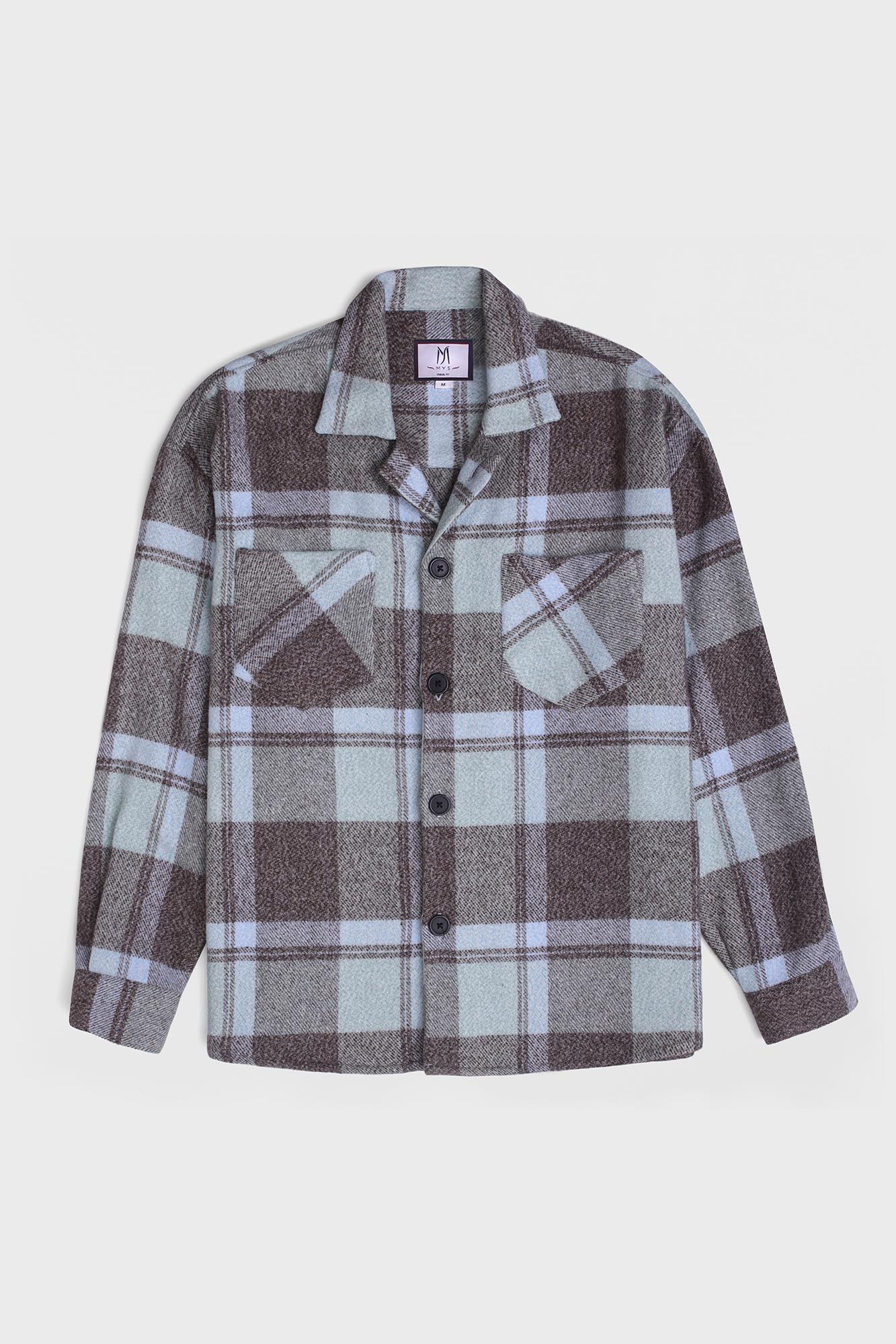 Brushed Checkered Overshirt
