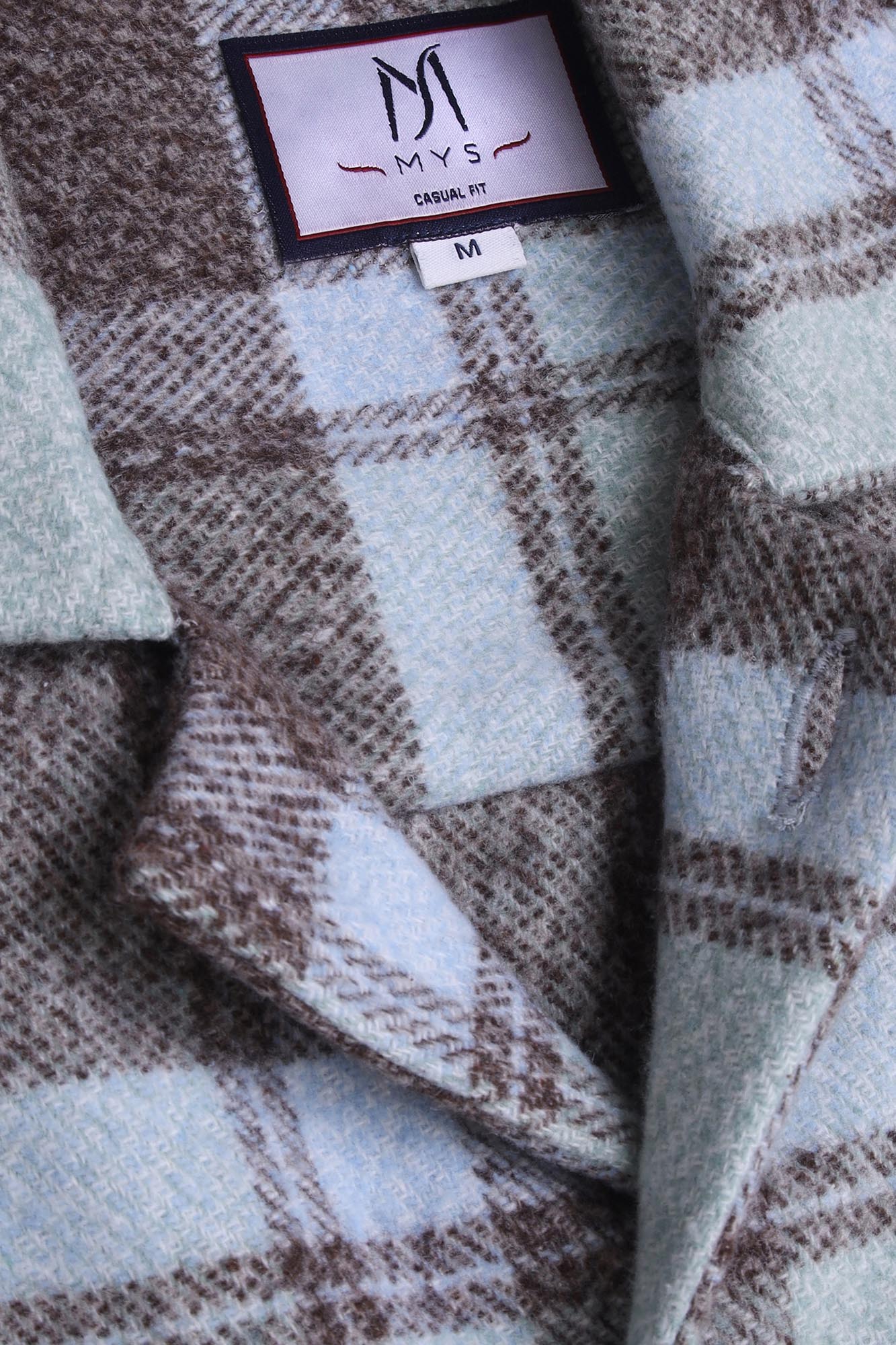 Brushed Checkered Overshirt