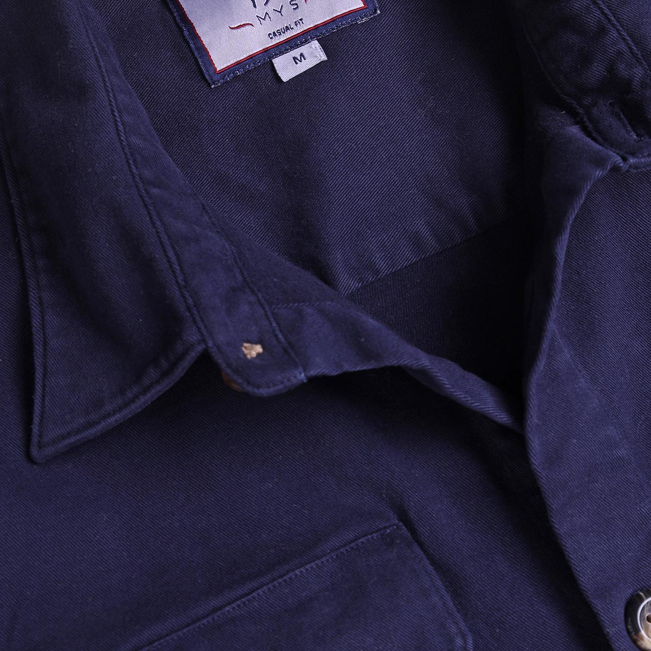 Garment-Dyed Stretch Overshirt
