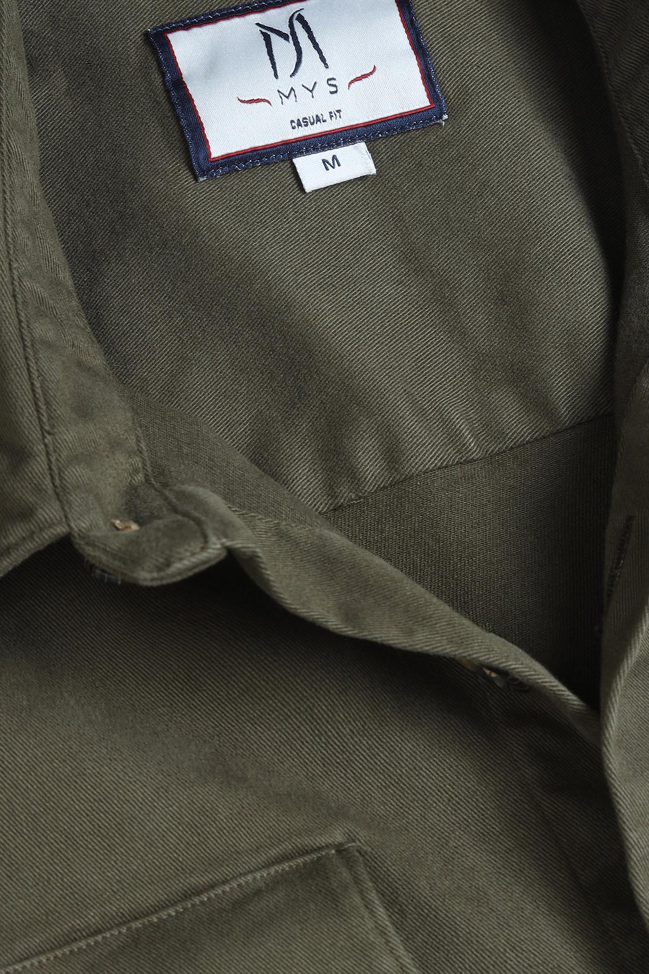 Garment-Dyed Stretch Overshirt