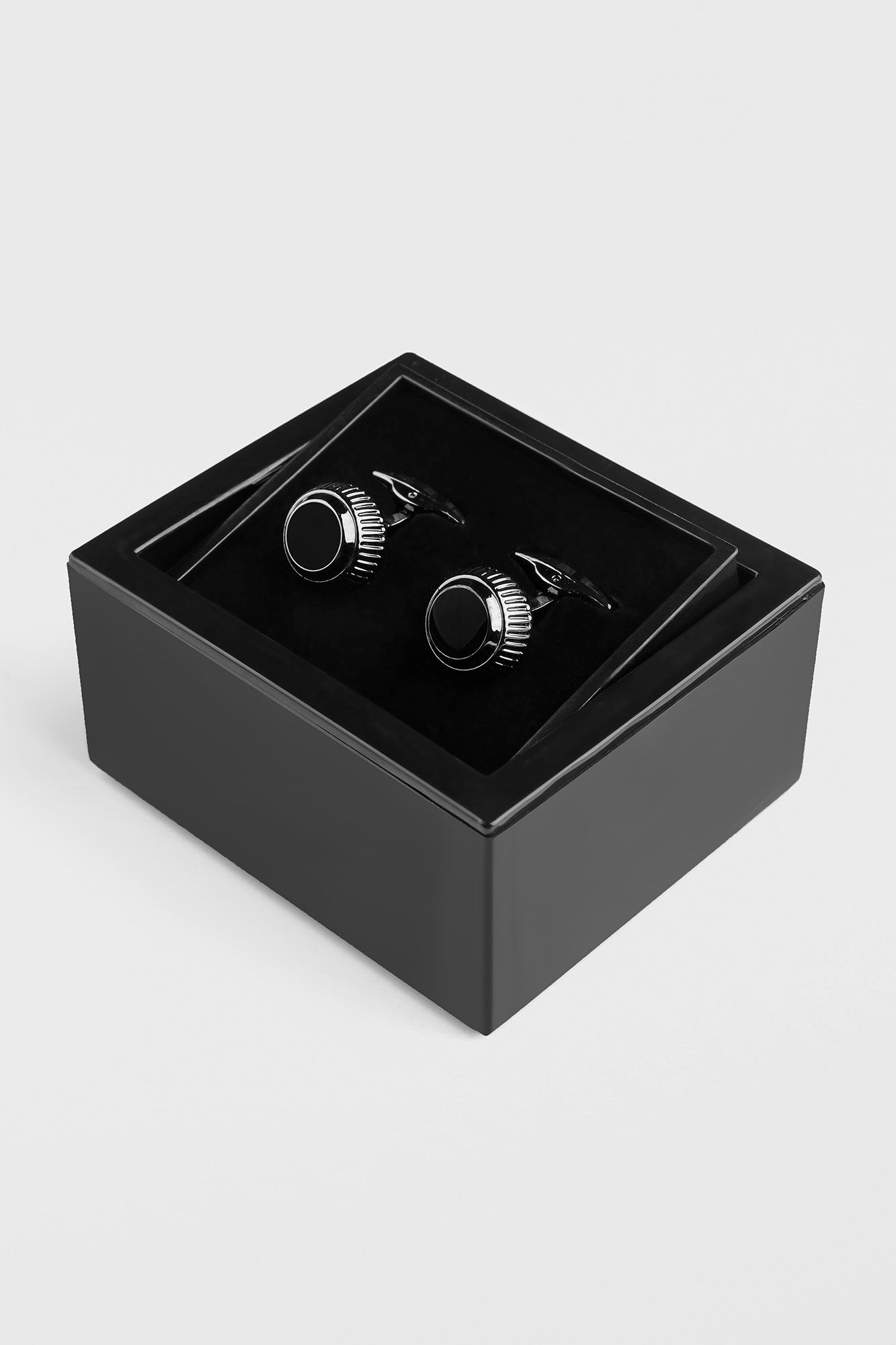 Black Onyx Round Cufflinks