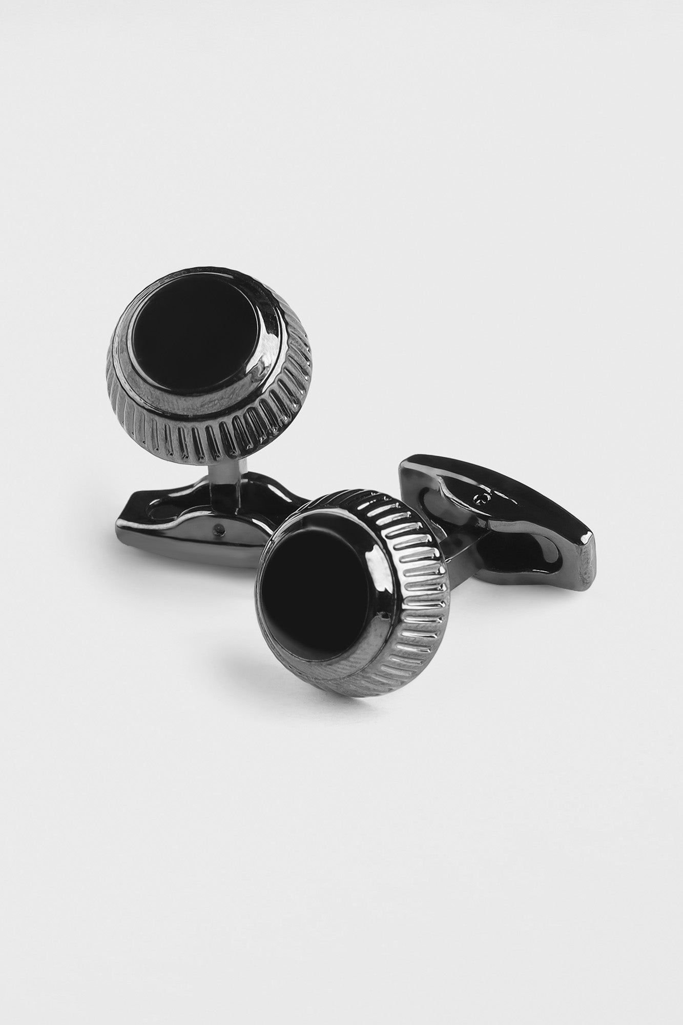 Black Onyx Round Cufflinks