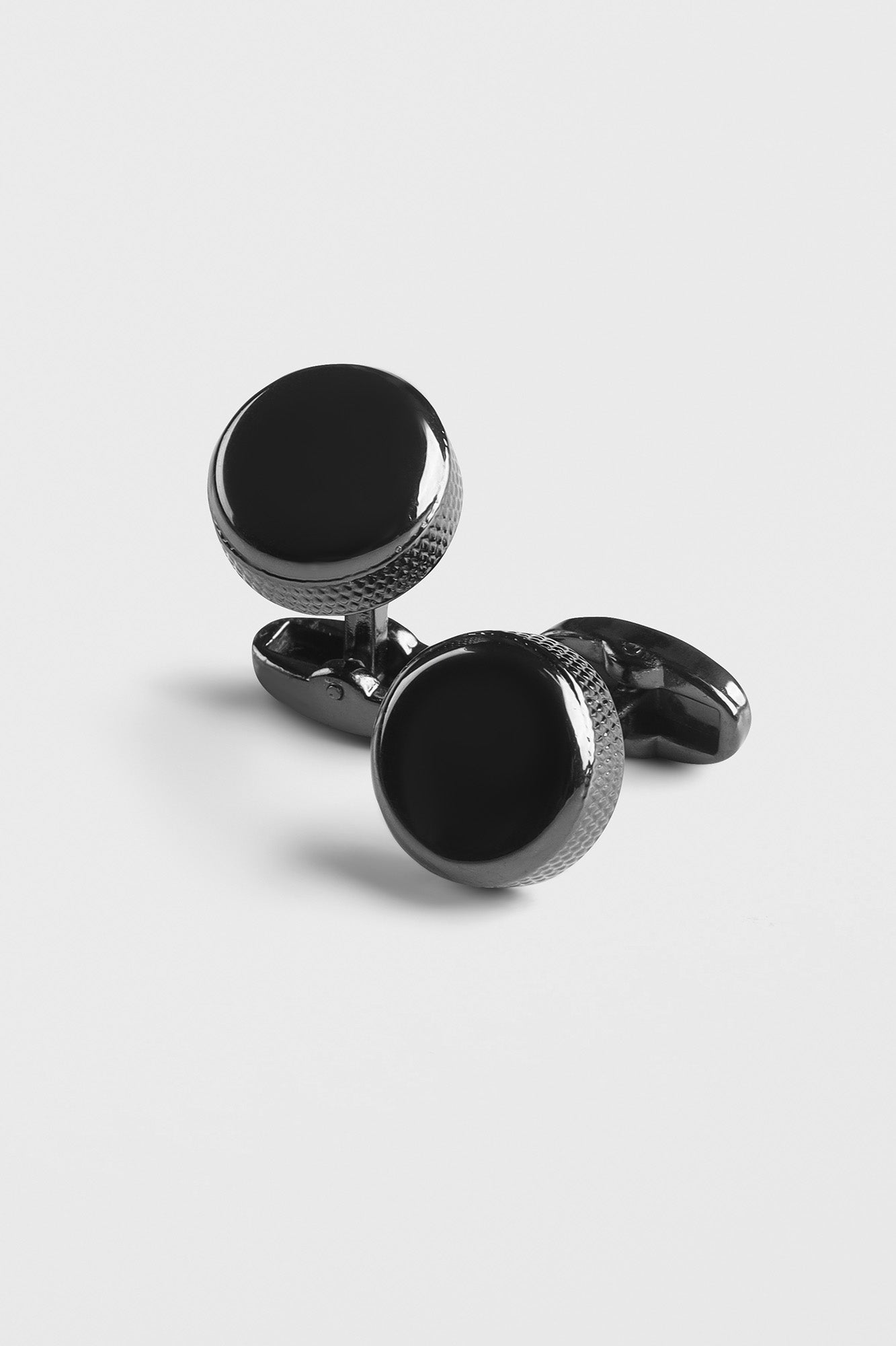 Black Onyx Round Cufflinks