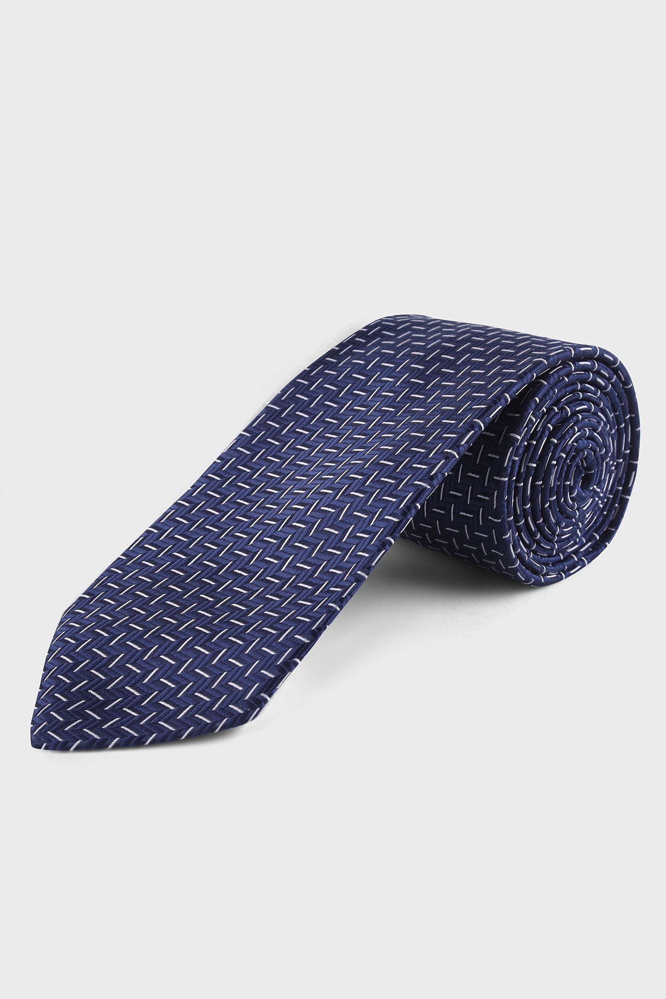 Navy Geometric Tie
