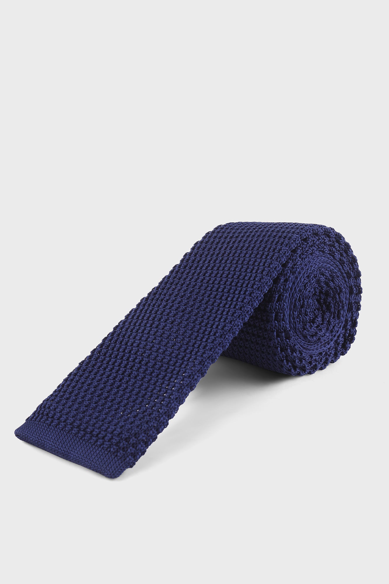 Navy Knitted Tie
