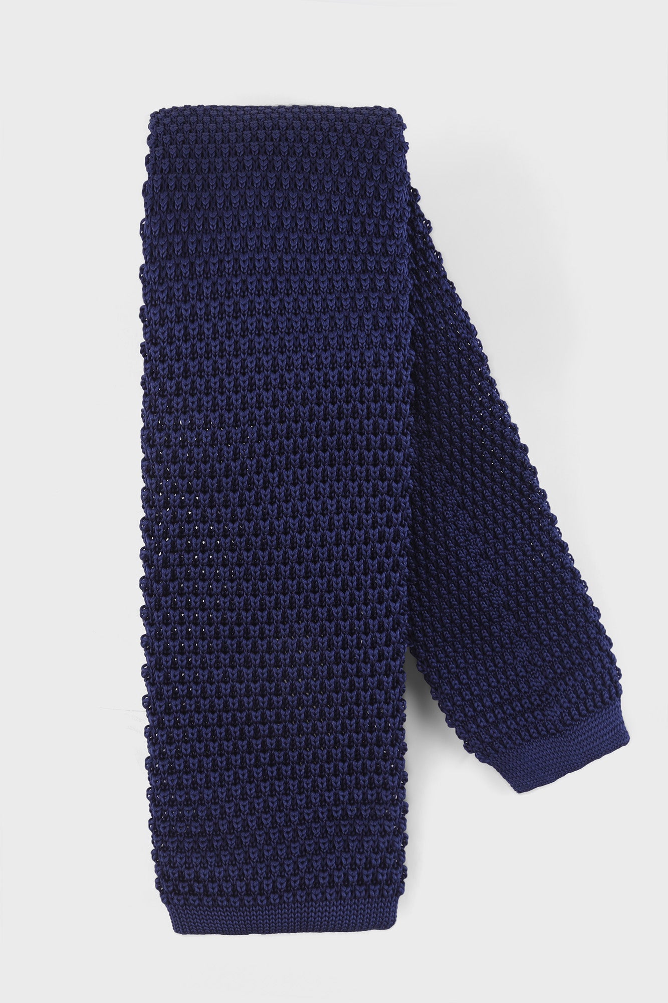 Navy Knitted Tie