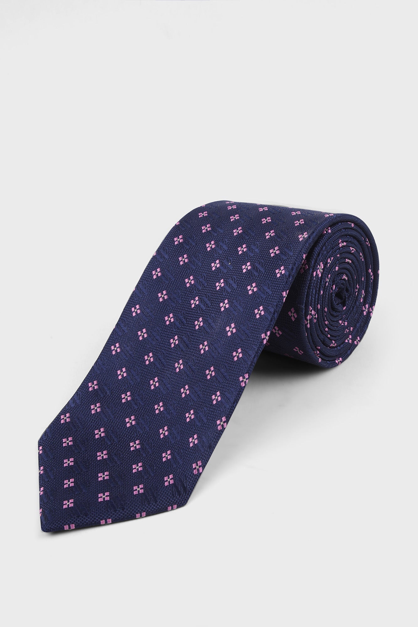 Navy Geometric Tie