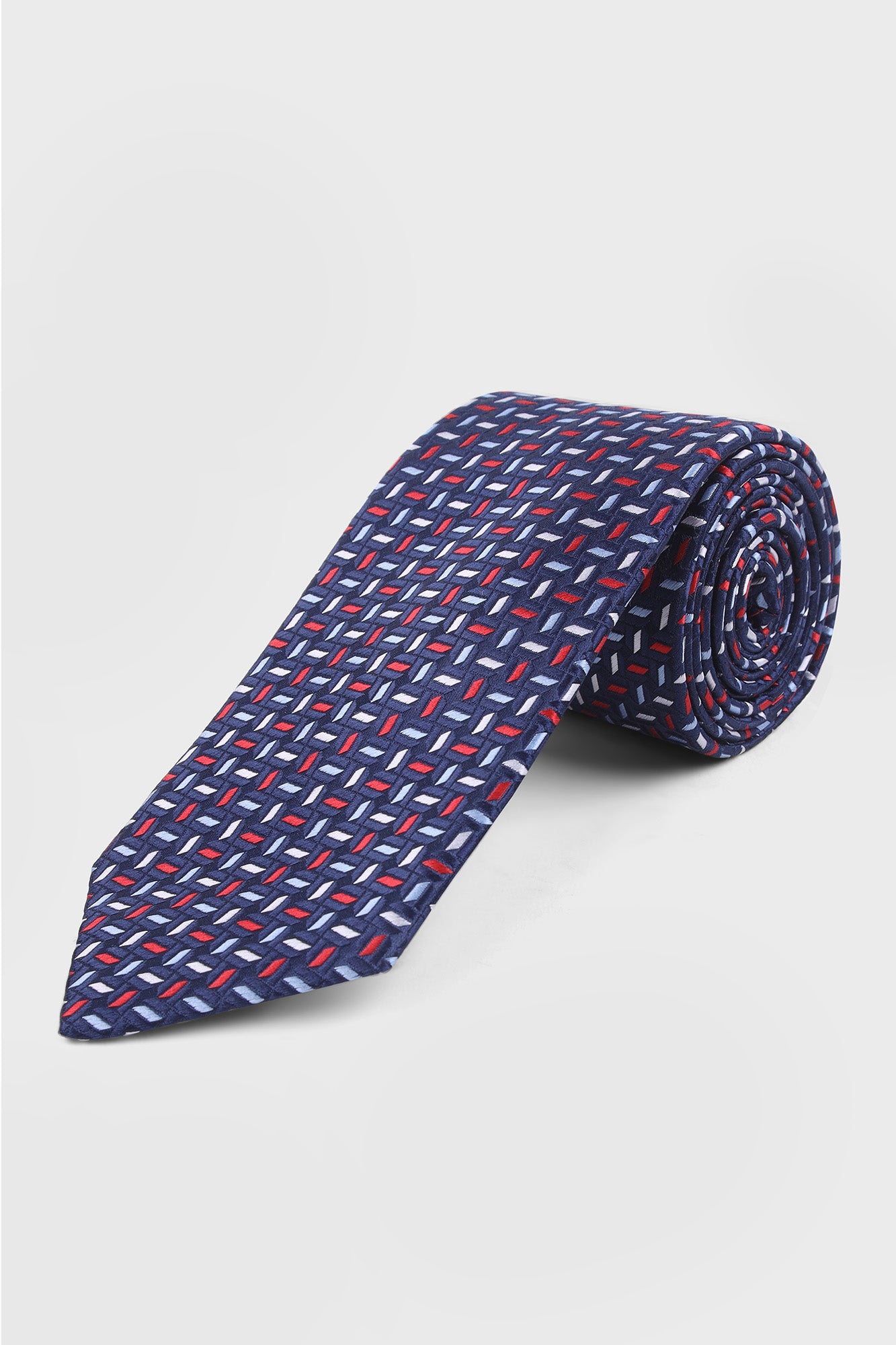 Blue Geometric Tie