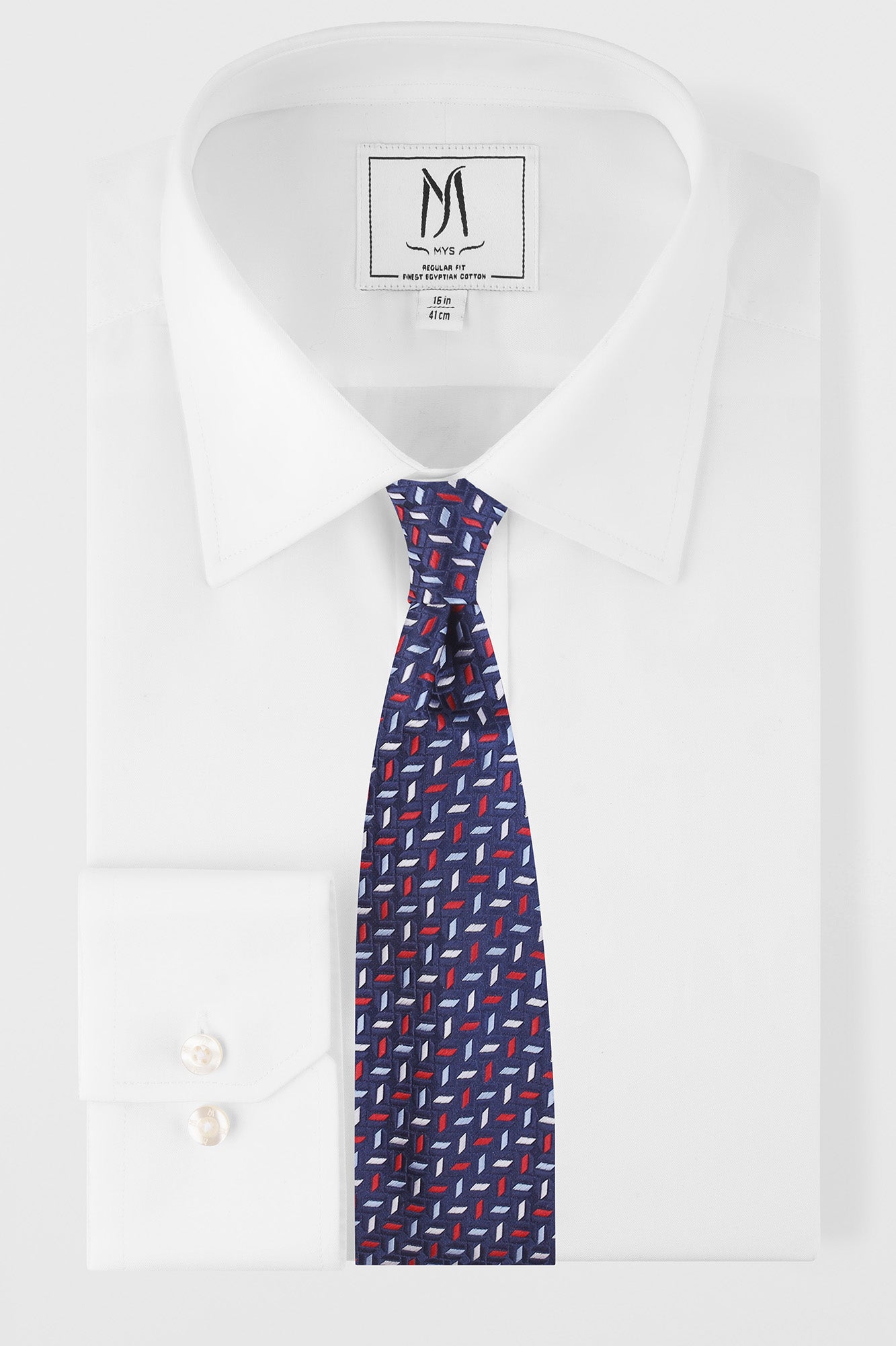 Blue Geometric Tie