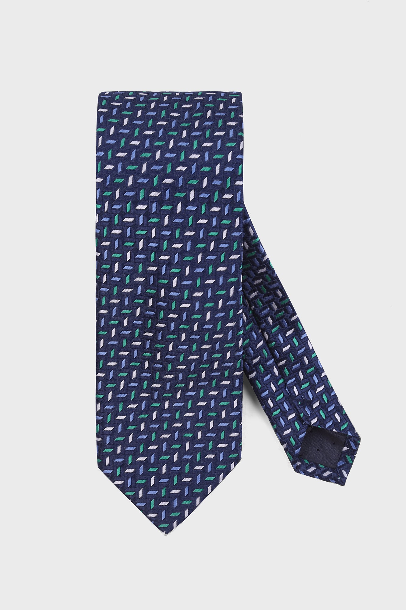Blue Geometric Tie