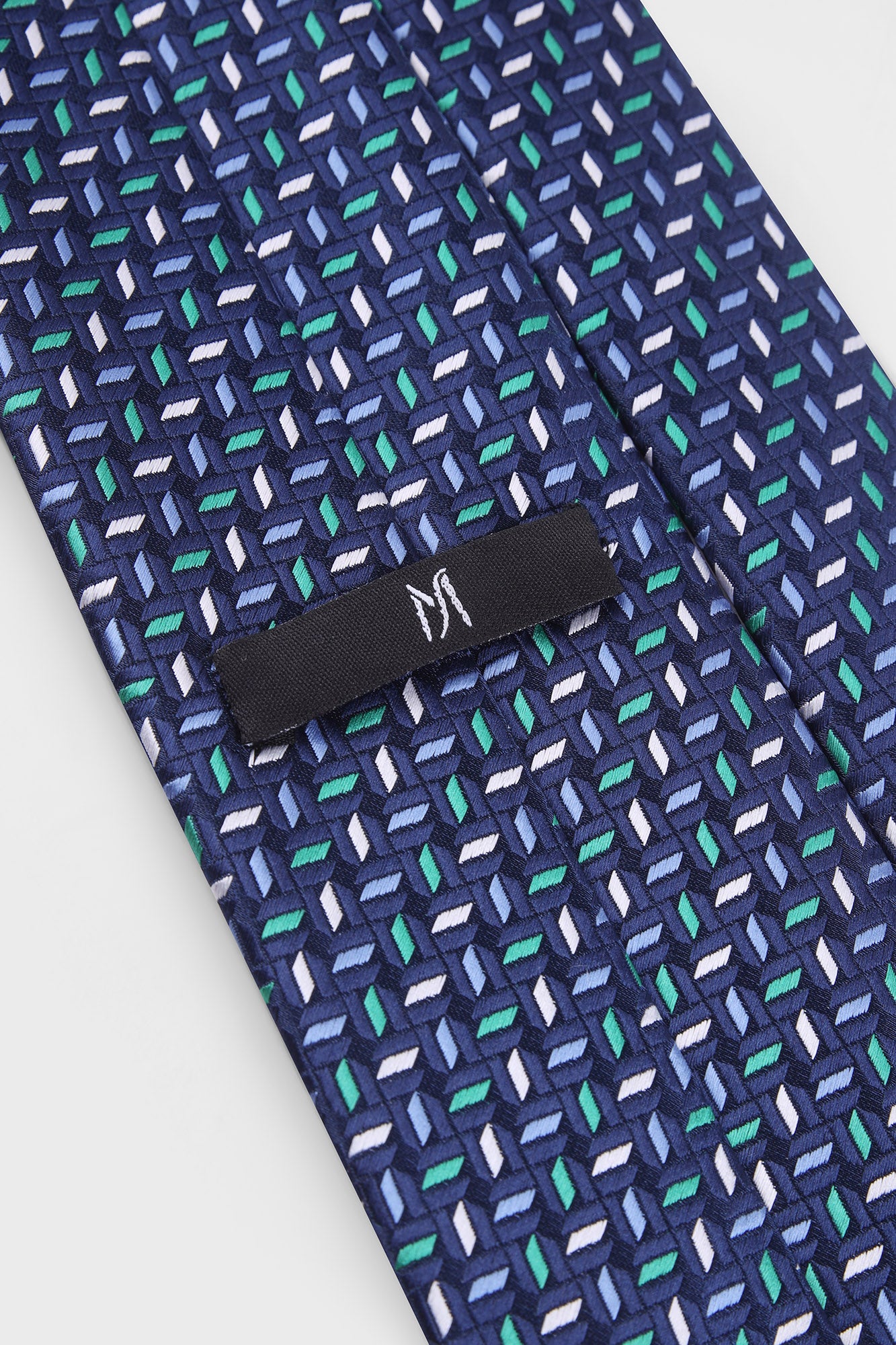 Blue Geometric Tie