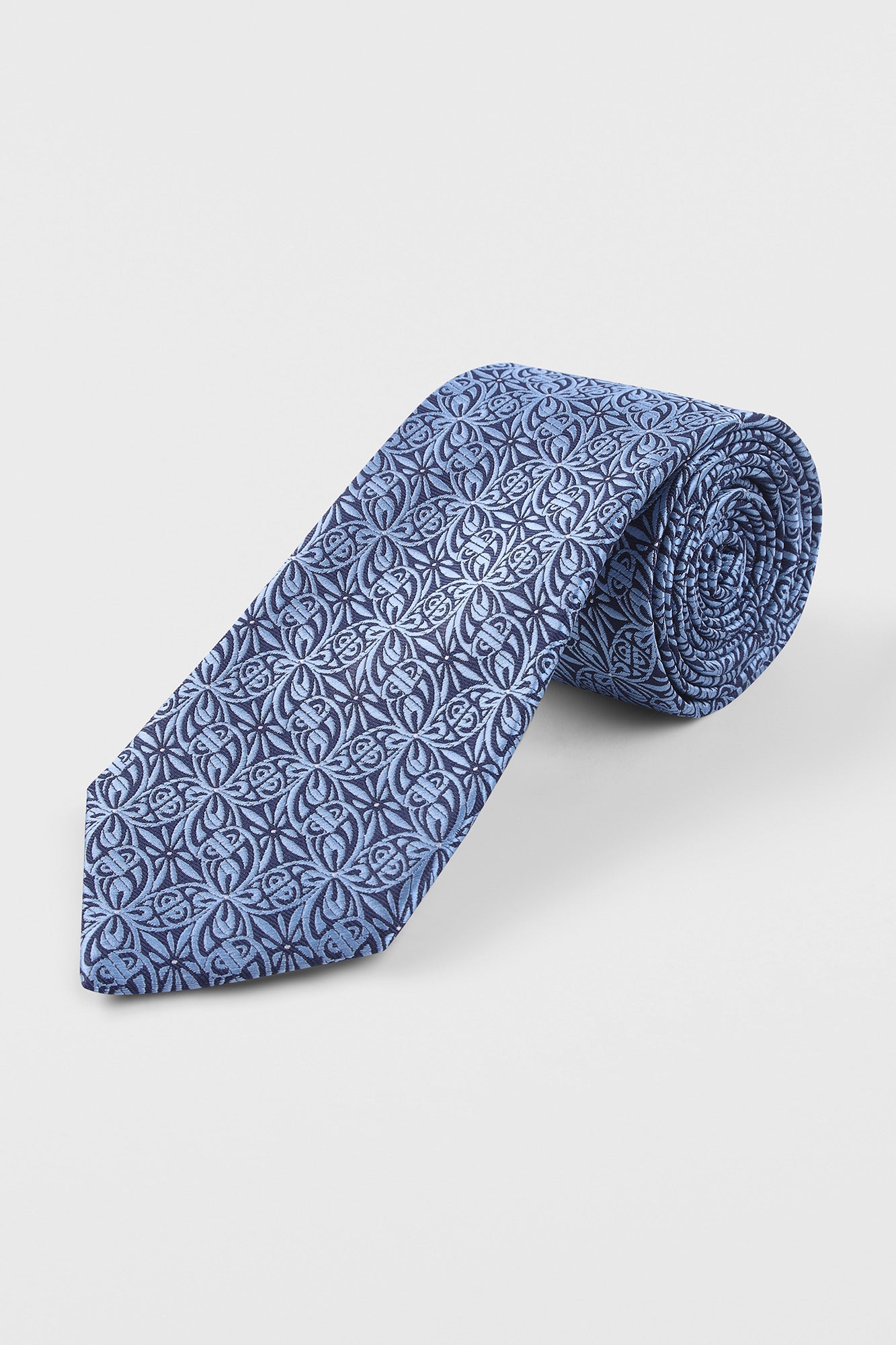 Light Blue Floral Tie