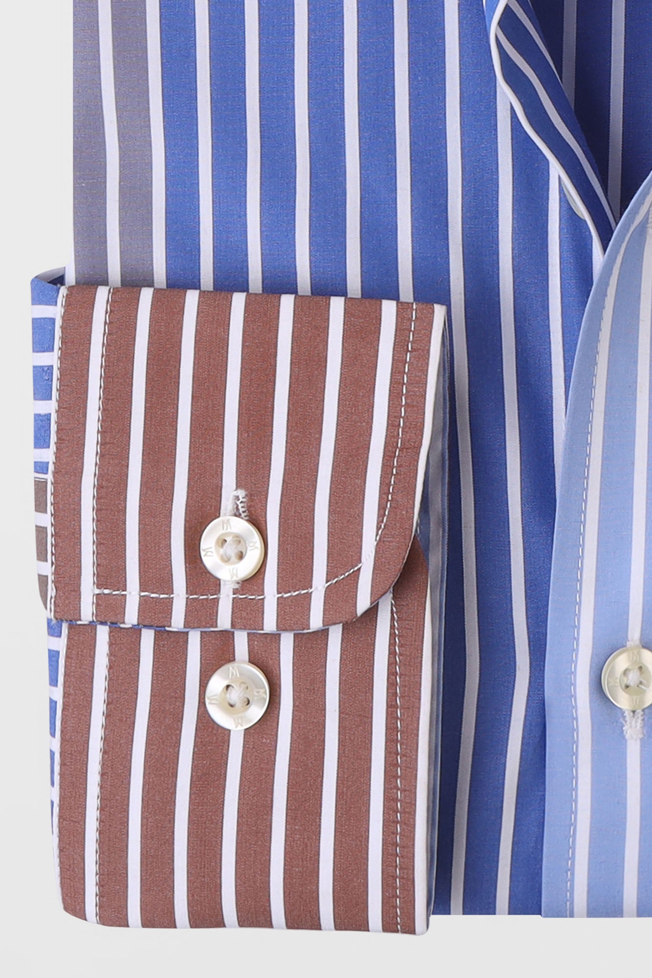 Multi-Color Striped Poplin Shirt