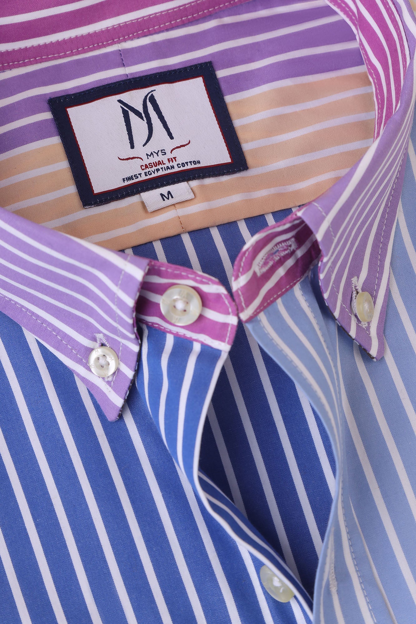 Multi-Color Striped Poplin Shirt