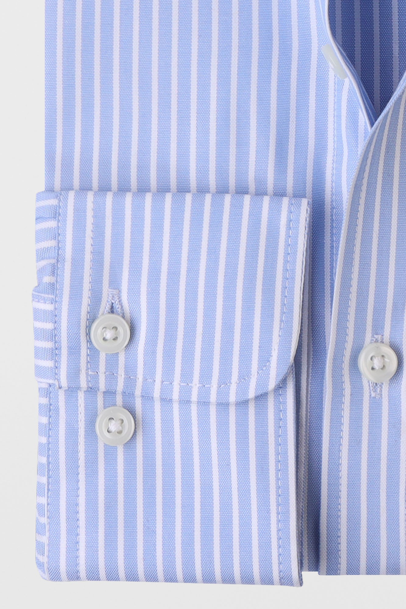 Light Blue Striped Royal Oxford Shirt
