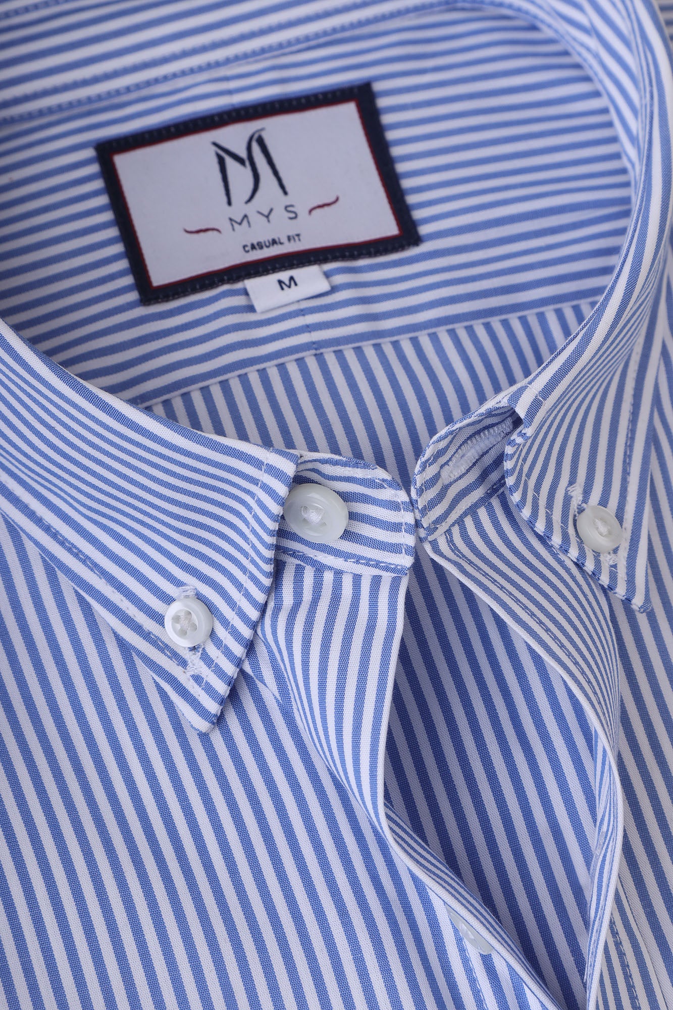 Blue Striped Poplin Shirt