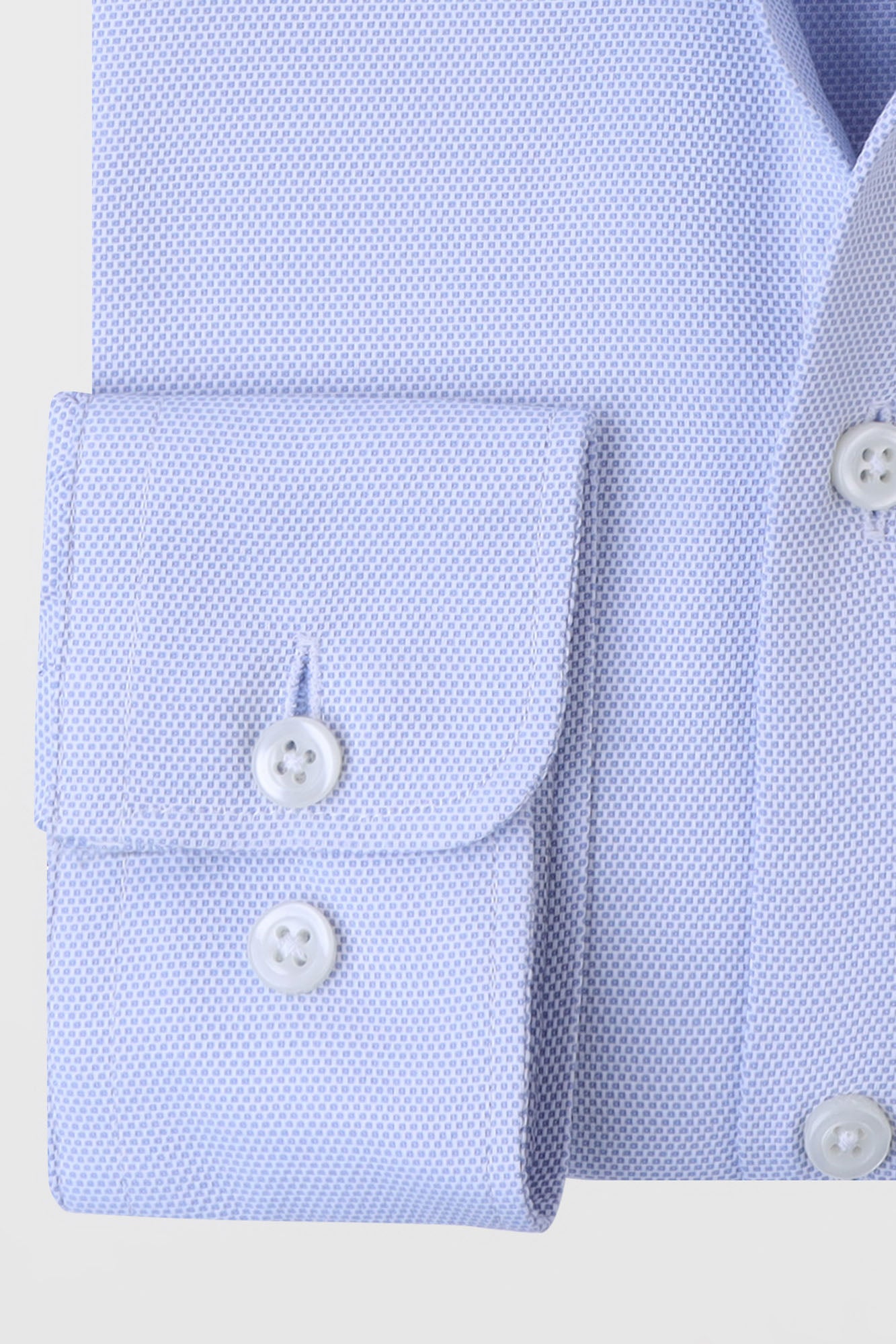 Light Blue Dobby Shirt - Slim Fit