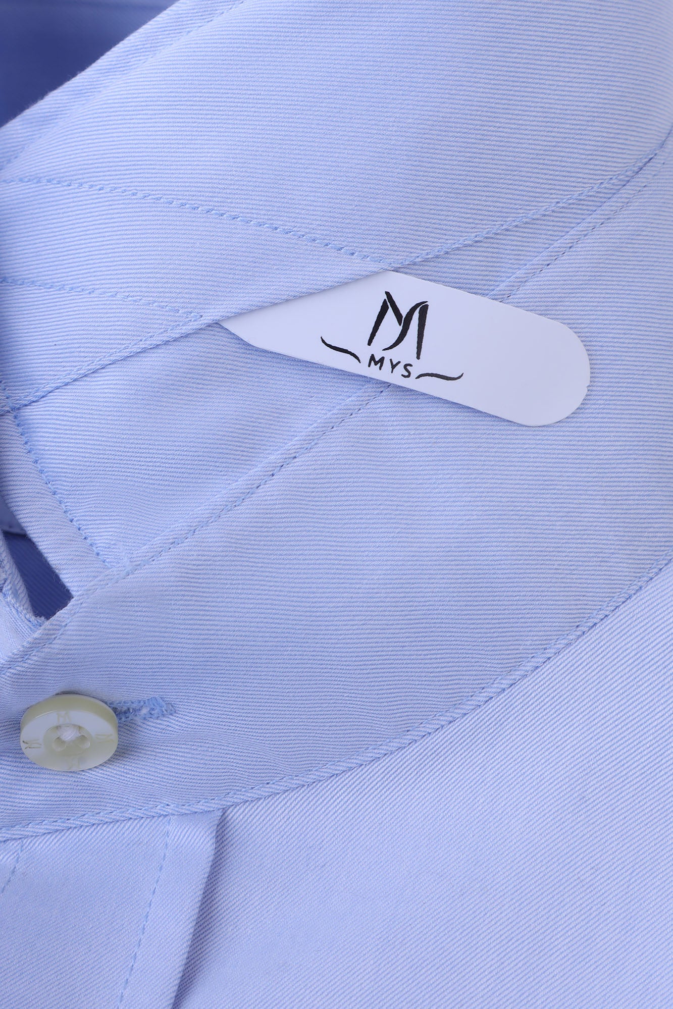 Light Blue Twill Double Cuff Non-Iron Shirt - Regular Fit