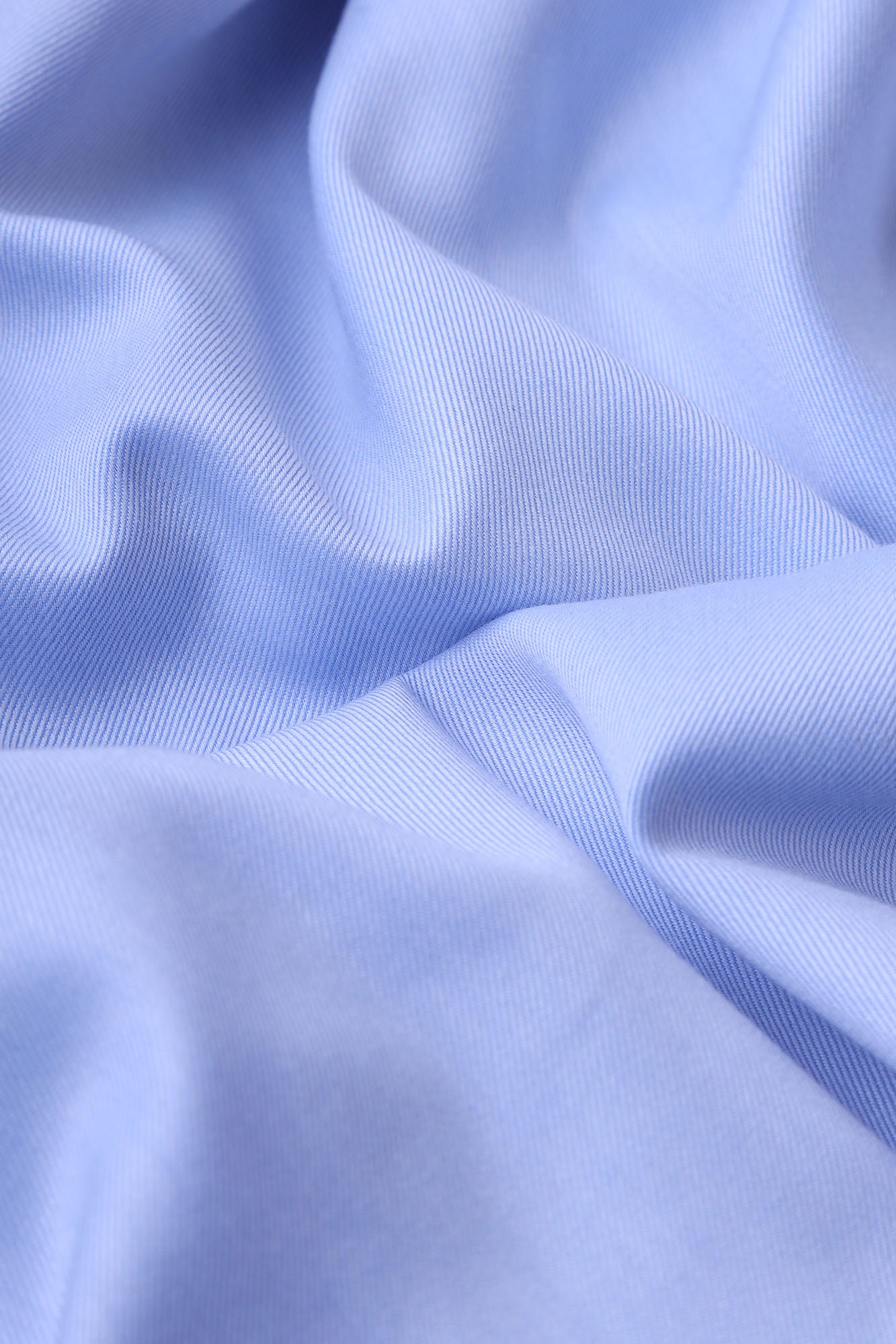 Light Blue Twill Double Cuff Non-Iron Shirt - Regular Fit