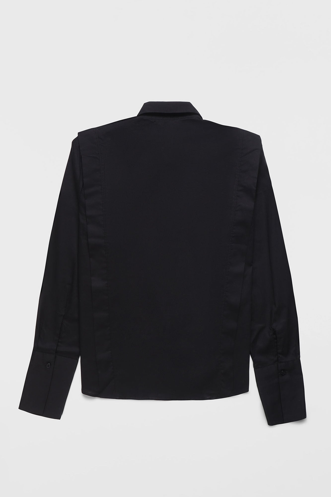 Poplin Shoulder Detail Stretch Shirt