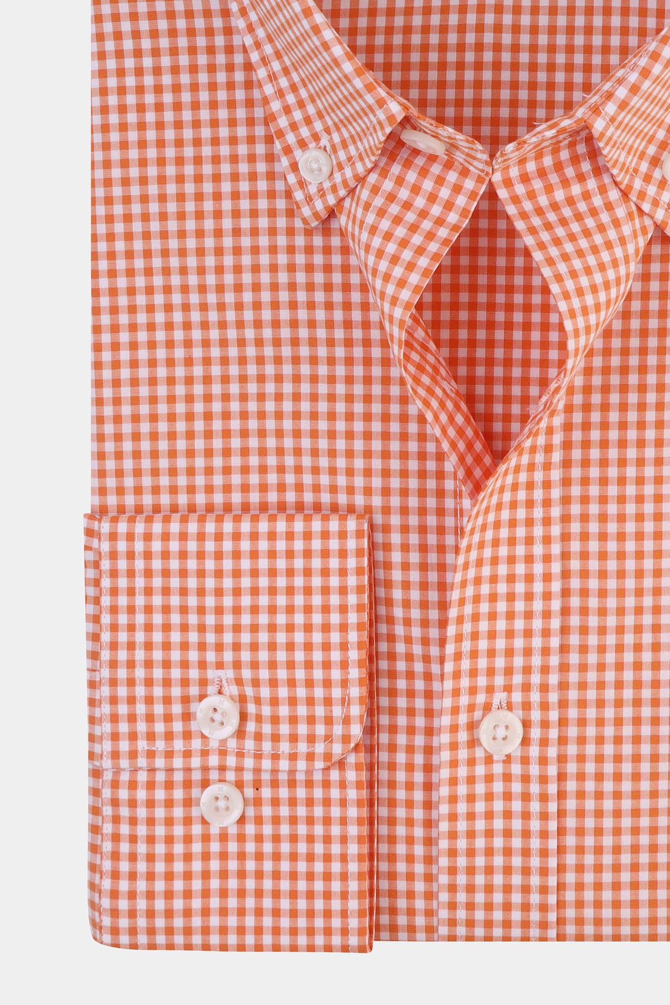 Checkered Poplin Button-Down Shirt