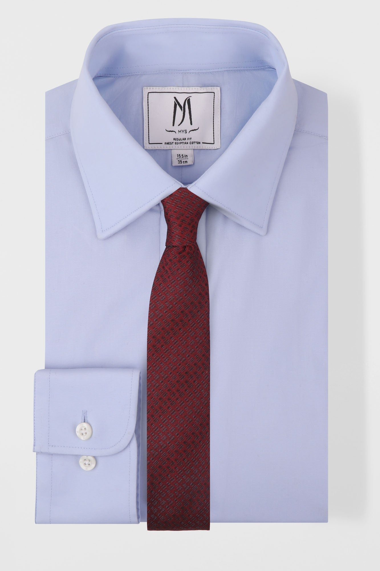 Light Blue Poplin Stretch Shirt - Regular Fit