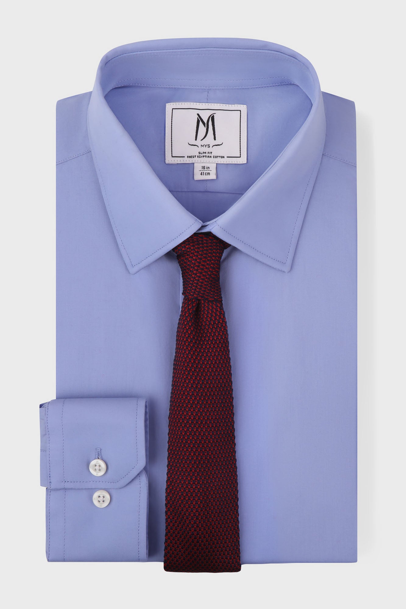 Blue Poplin Shirt - Slim Fit
