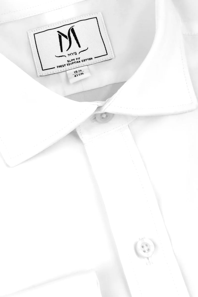 Poplin Double Cuff Shirt - Slim Fit