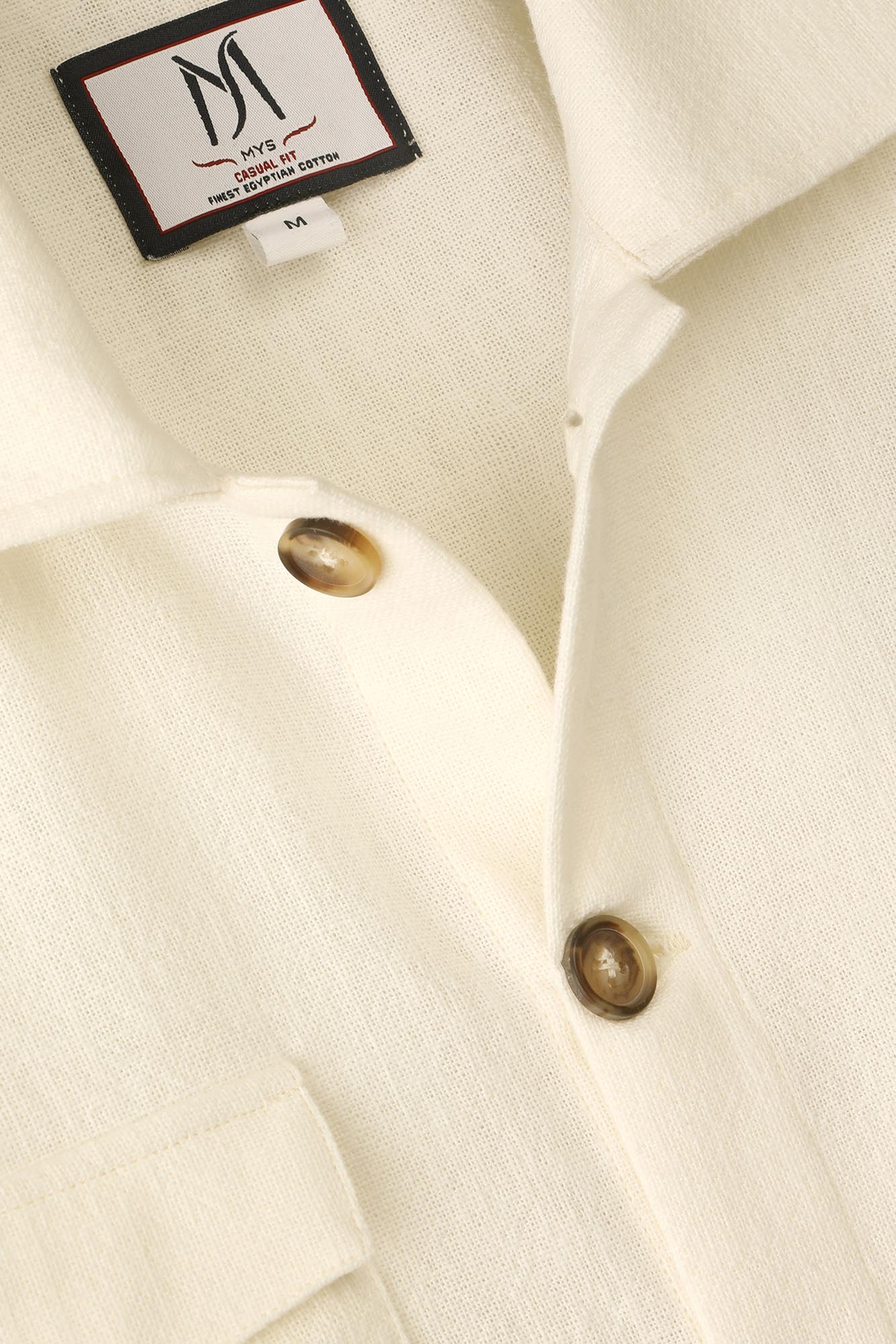 Off-White Linen Look Overshirt