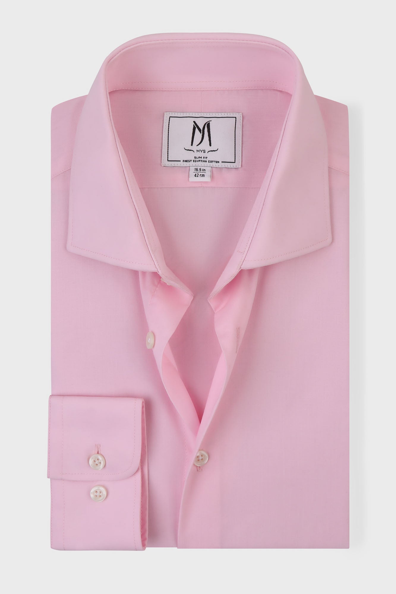Light Pink Poplin Shirt - Slim Fit