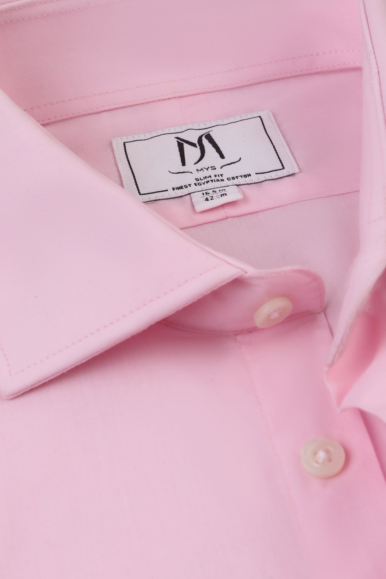Light Pink Poplin Shirt - Slim Fit