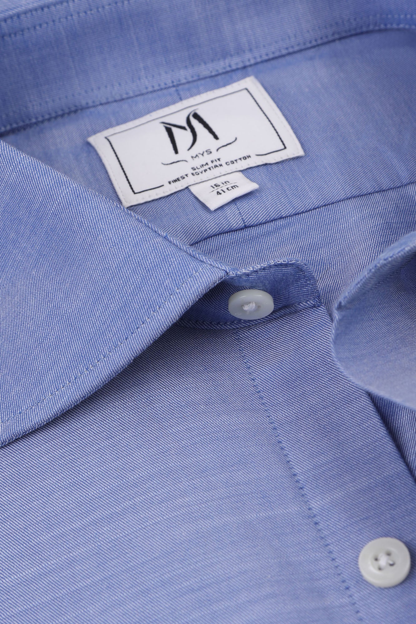 Light Blue Twill Tencel Shirt - Slim Fit