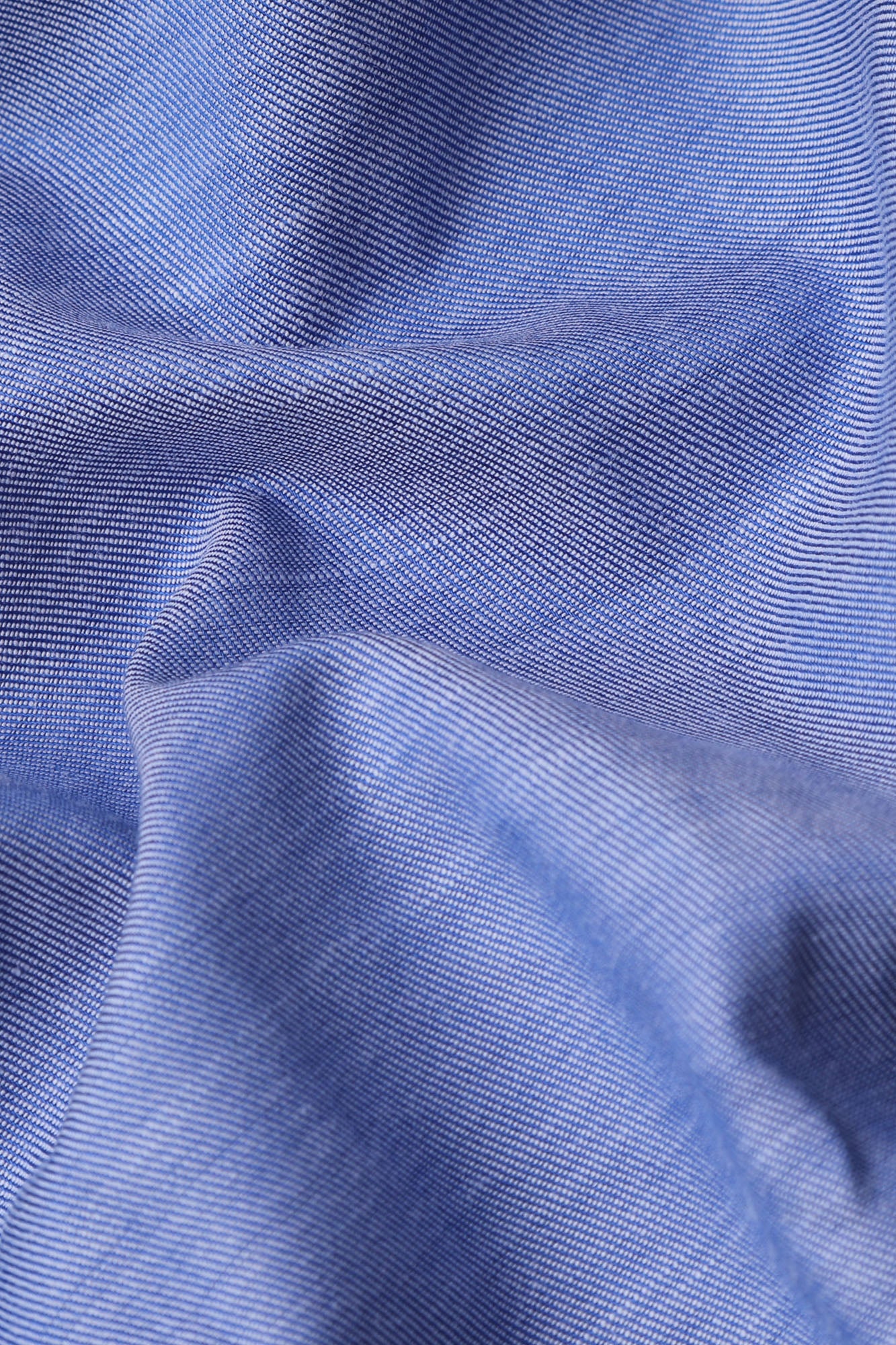 Light Blue Twill Tencel Shirt - Slim Fit