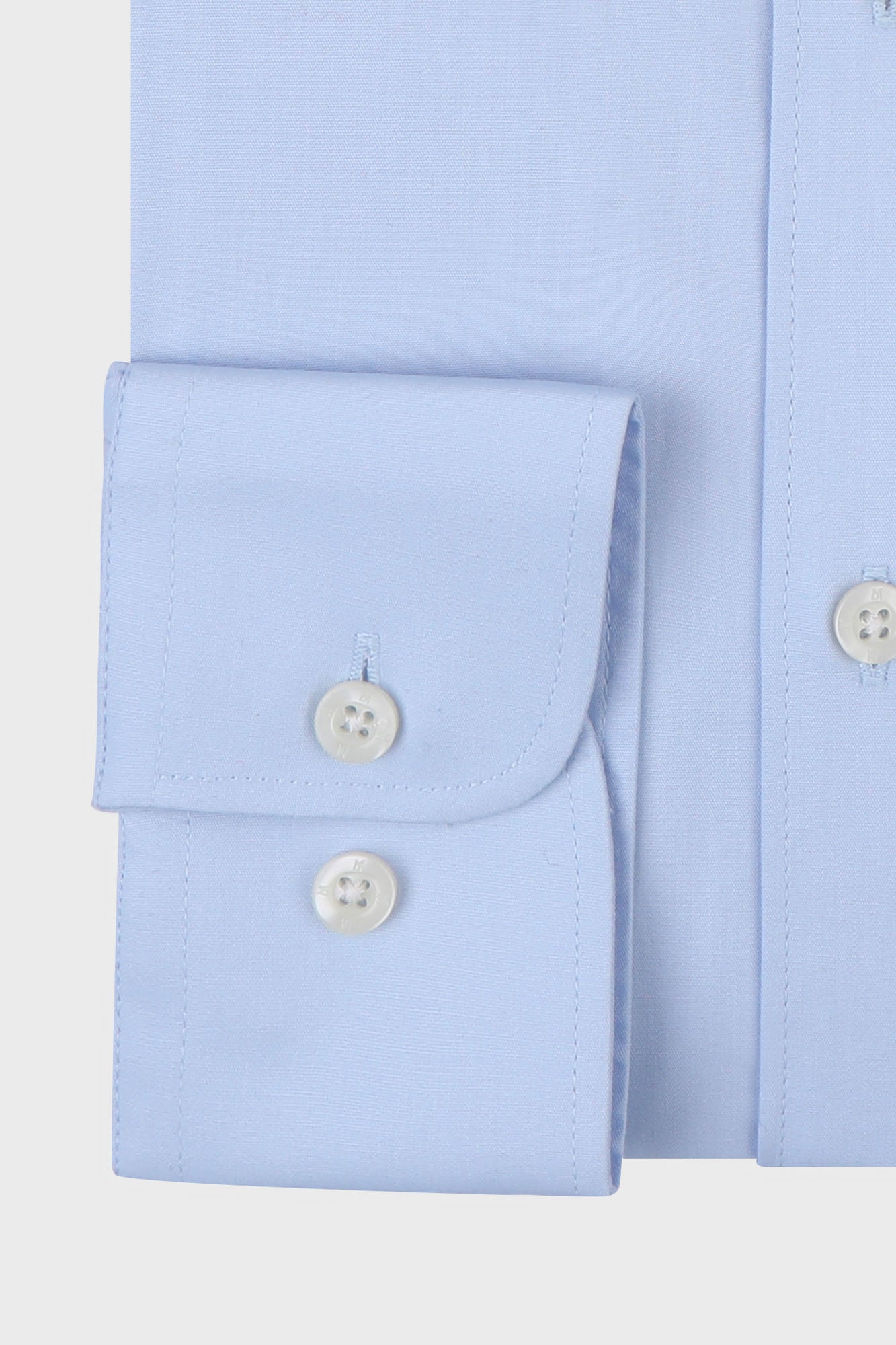 Light Blue Poplin Shirt - Slim Fit