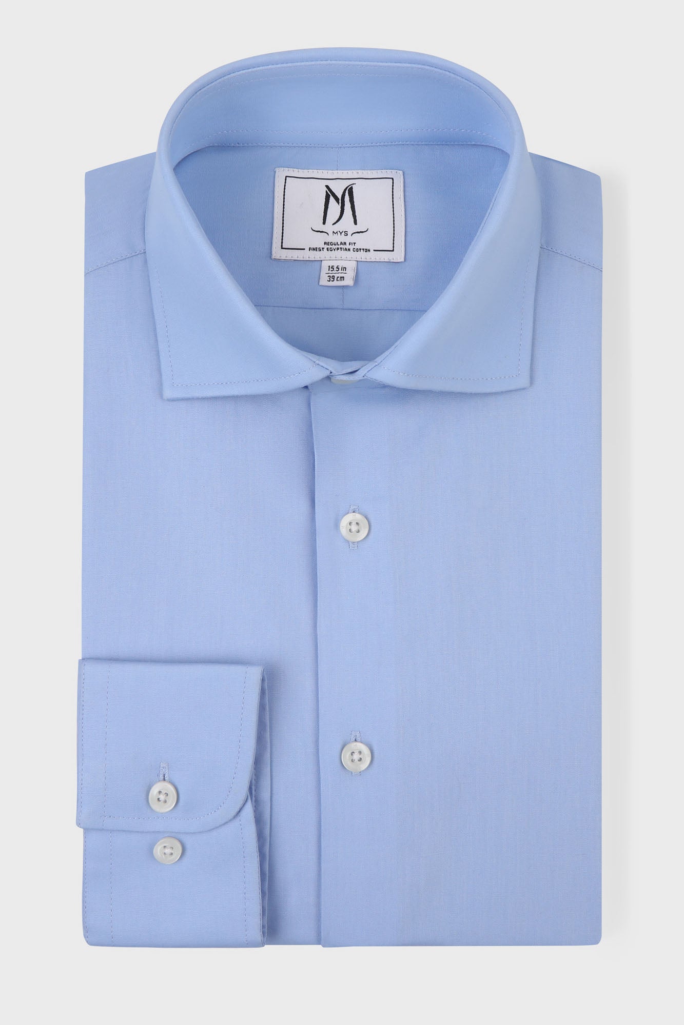 Blue Poplin Shirt - Regular Fit