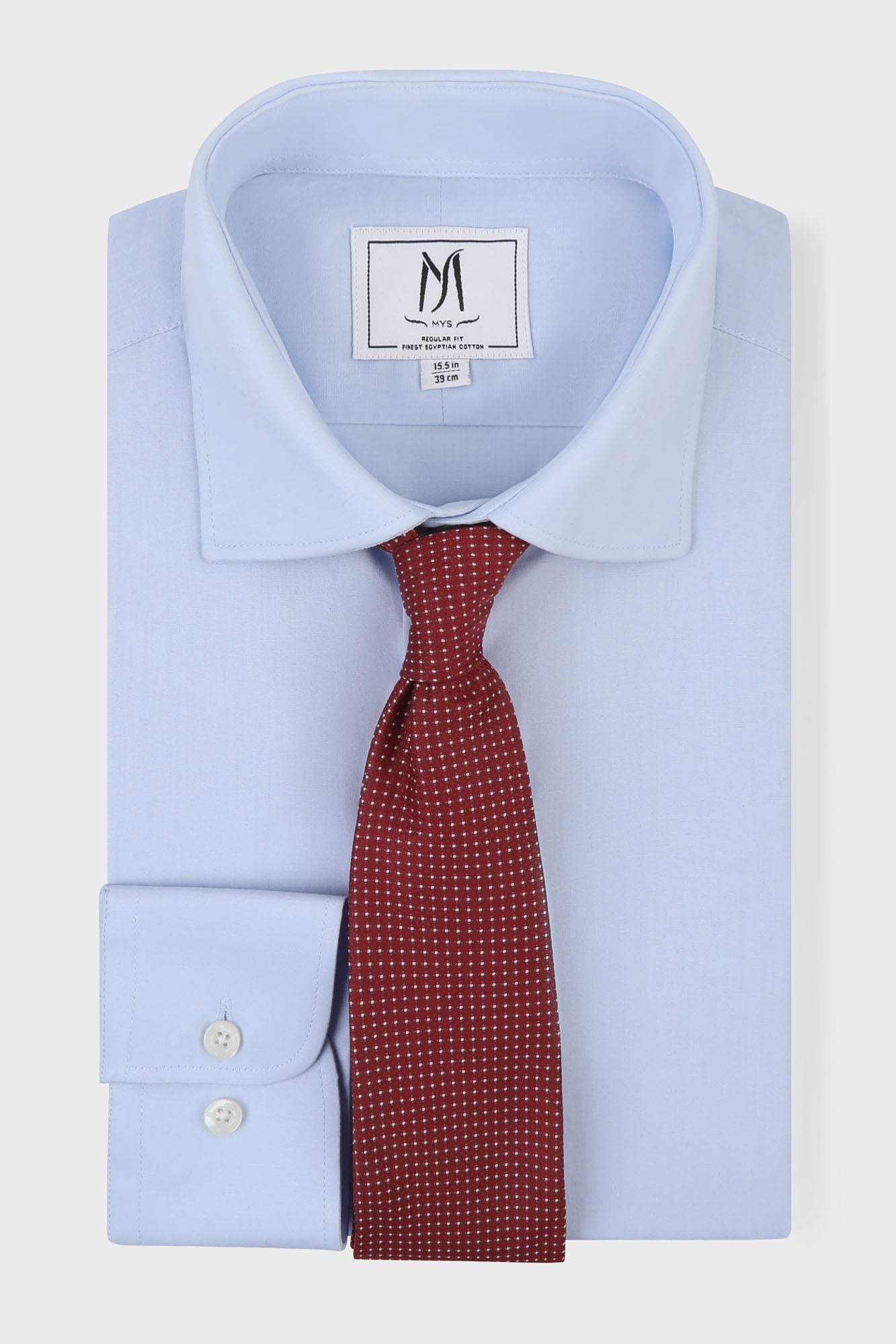 Light Blue Poplin Shirt - Regular Fit