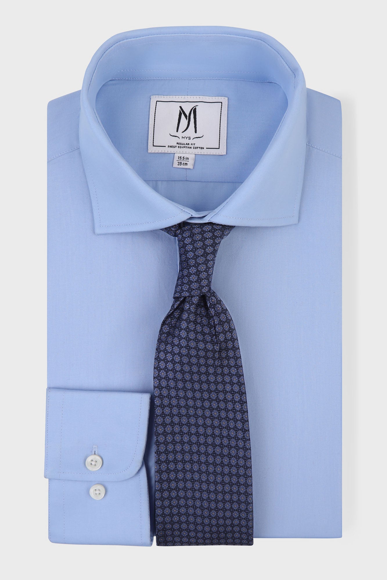 Blue Poplin Shirt - Regular Fit