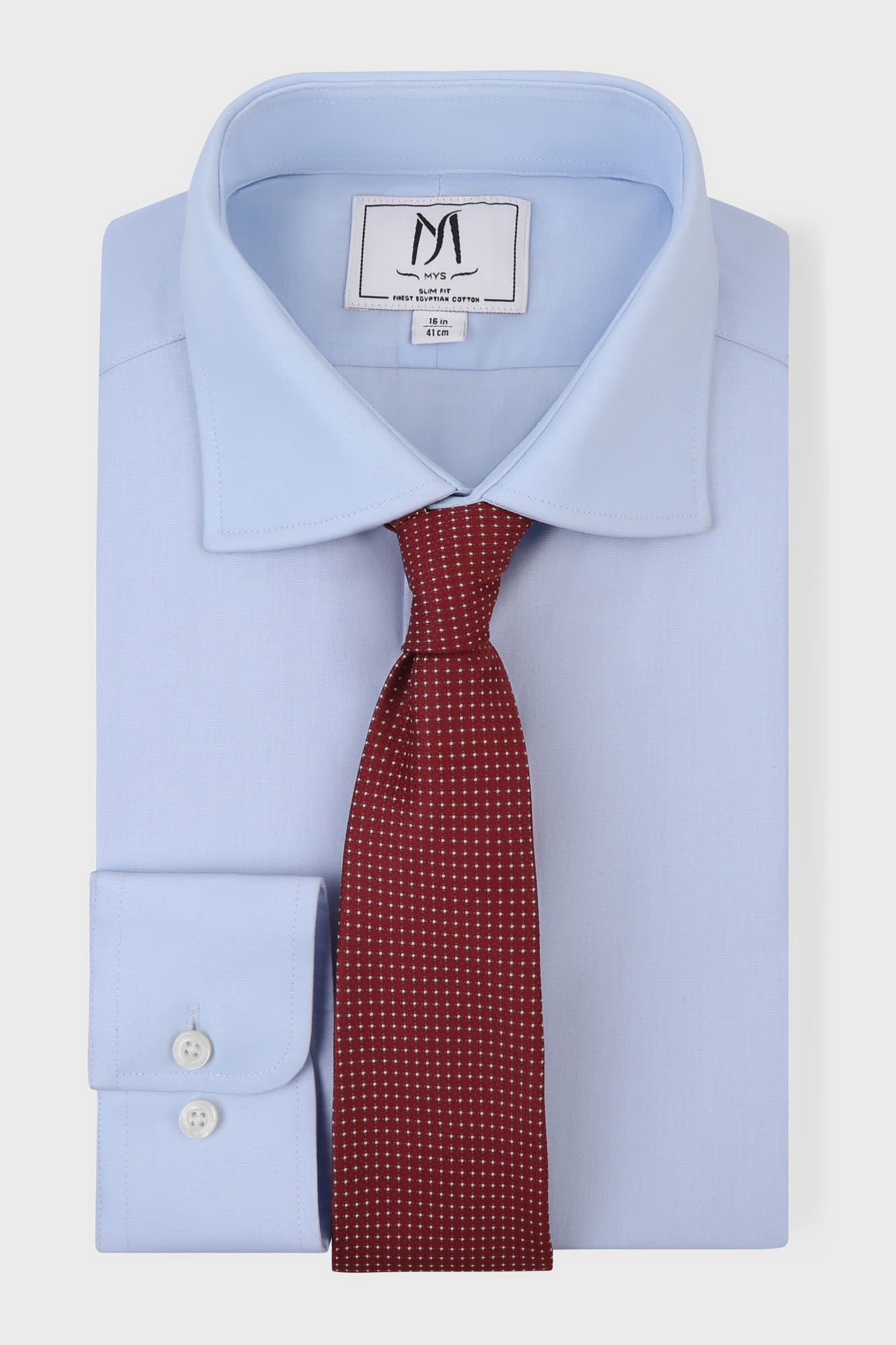 Light Blue Poplin Shirt - Slim Fit