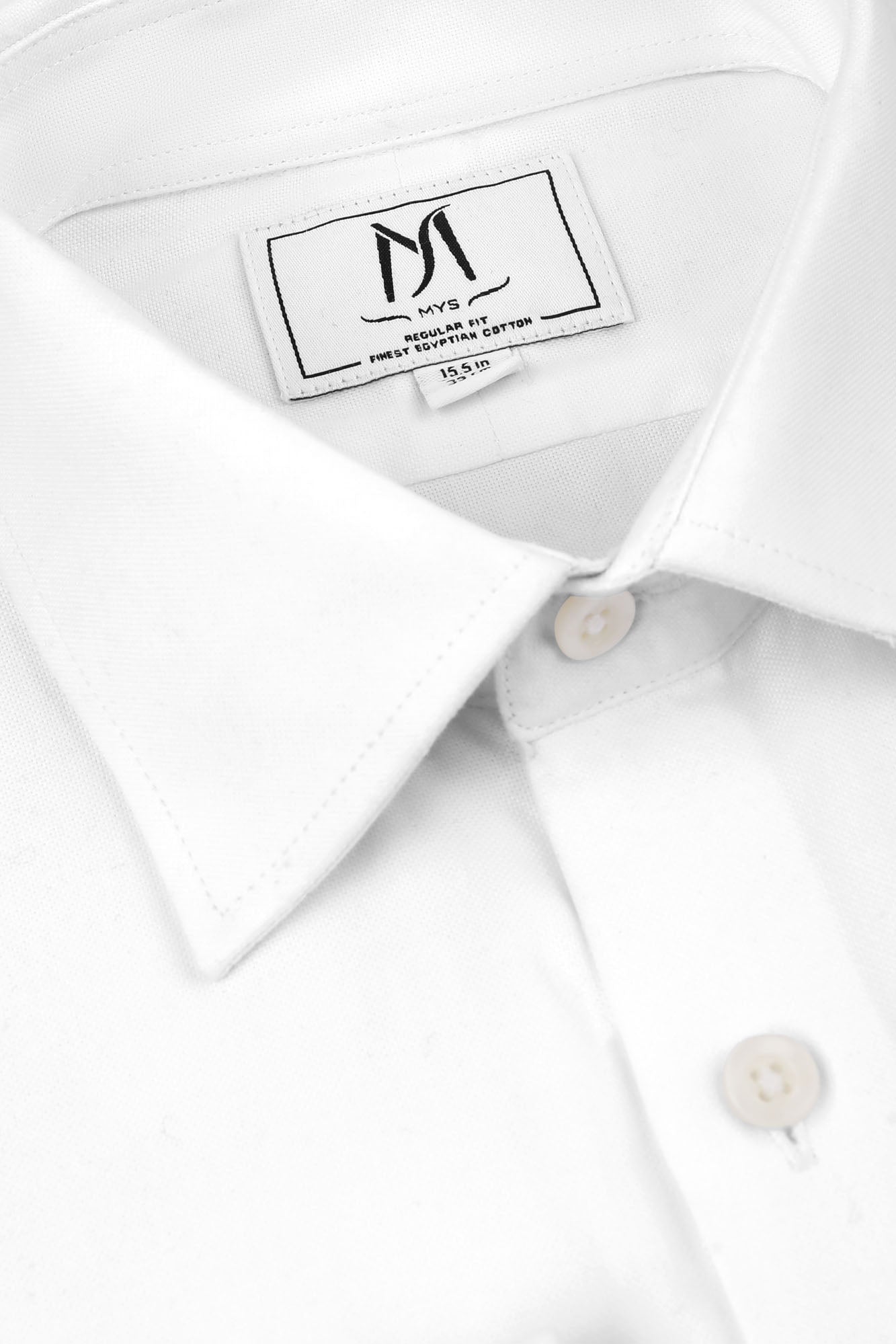 White Royal Oxford Double Cuff Shirt - Regular Fit