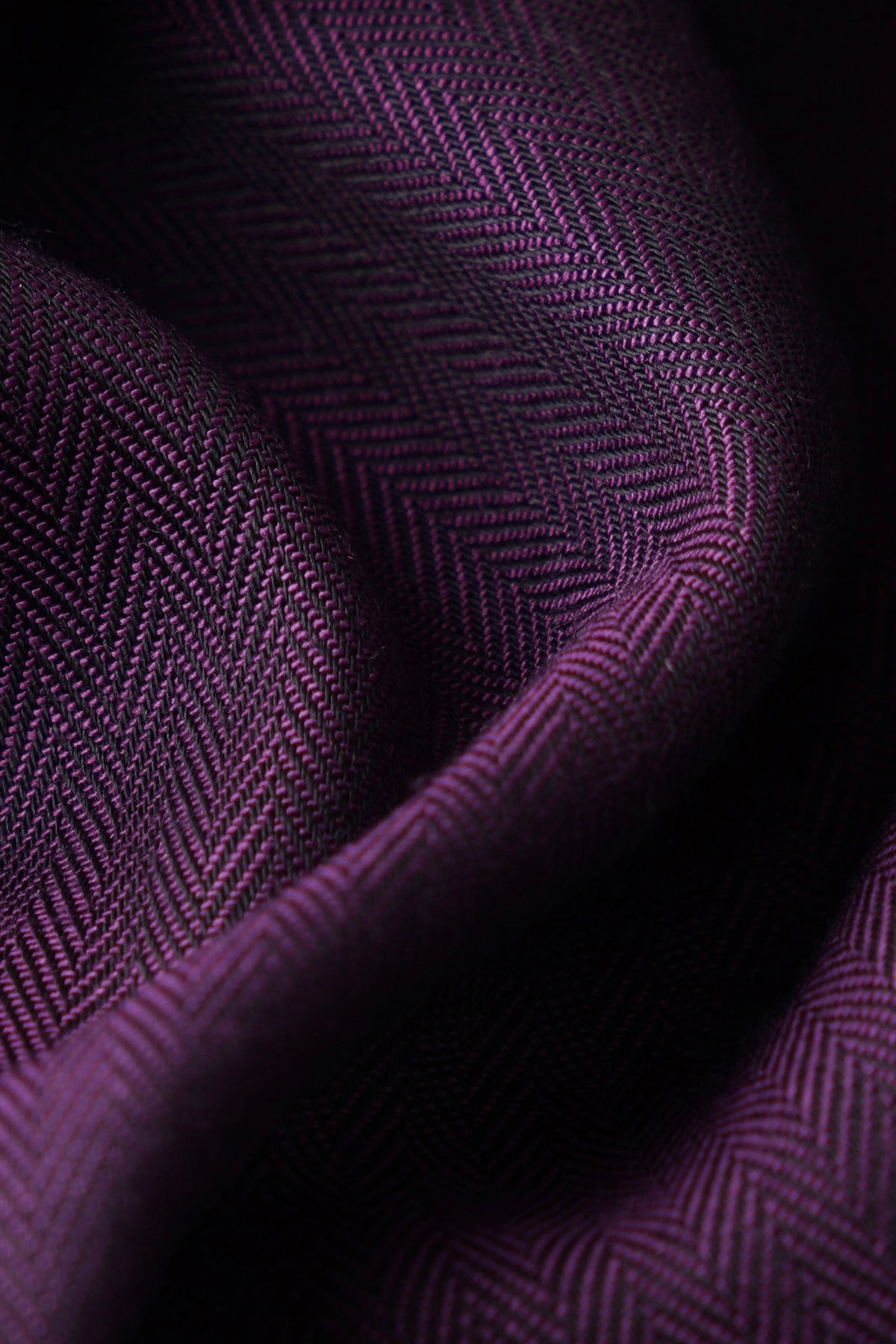 Purple Herringbone Shirt - Regular Fit