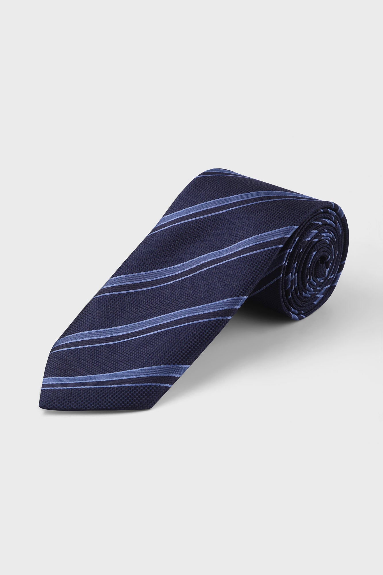 Navy Striped Tie set