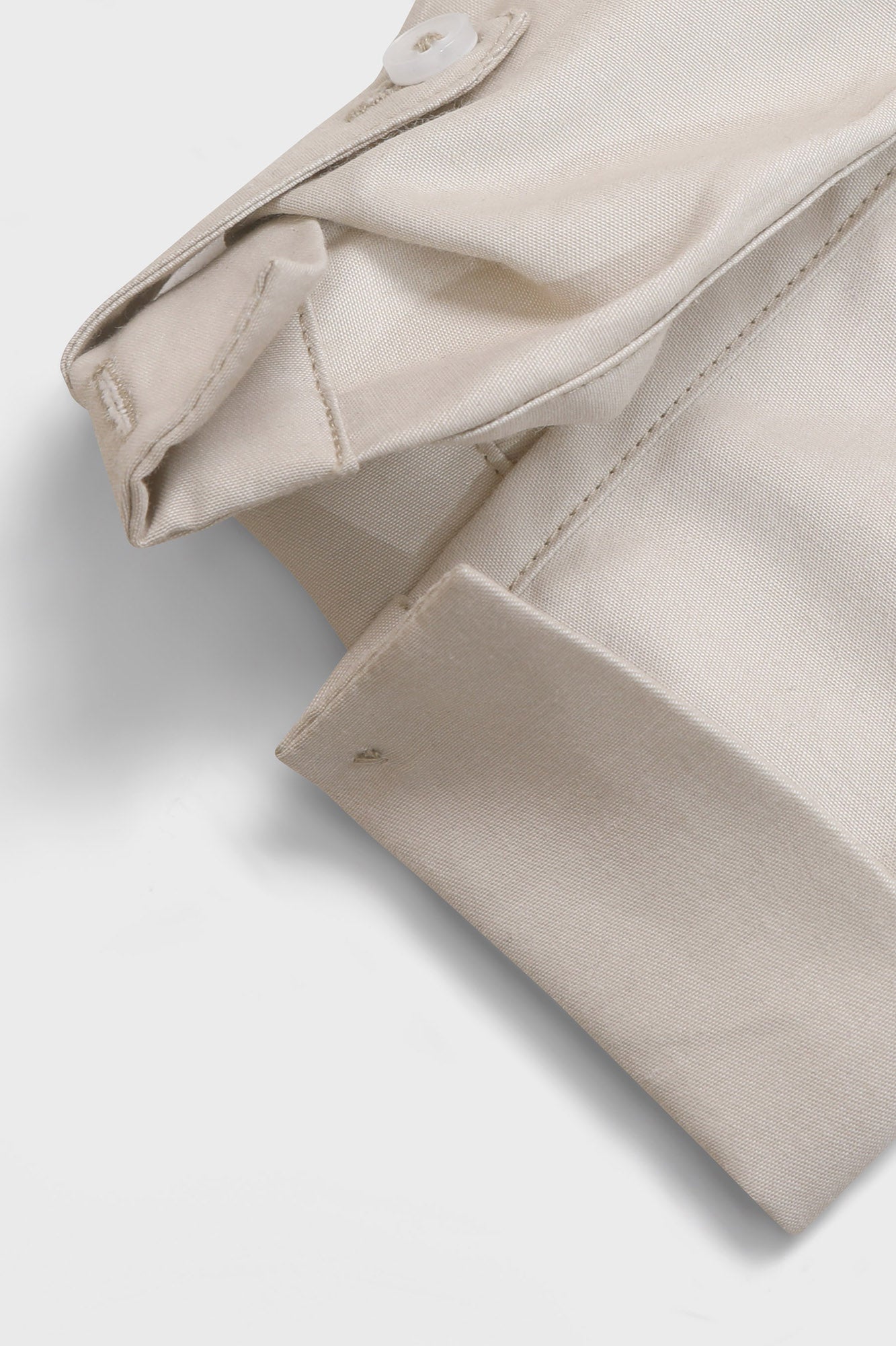 Taupe Relaxed Hem Tie Shirt