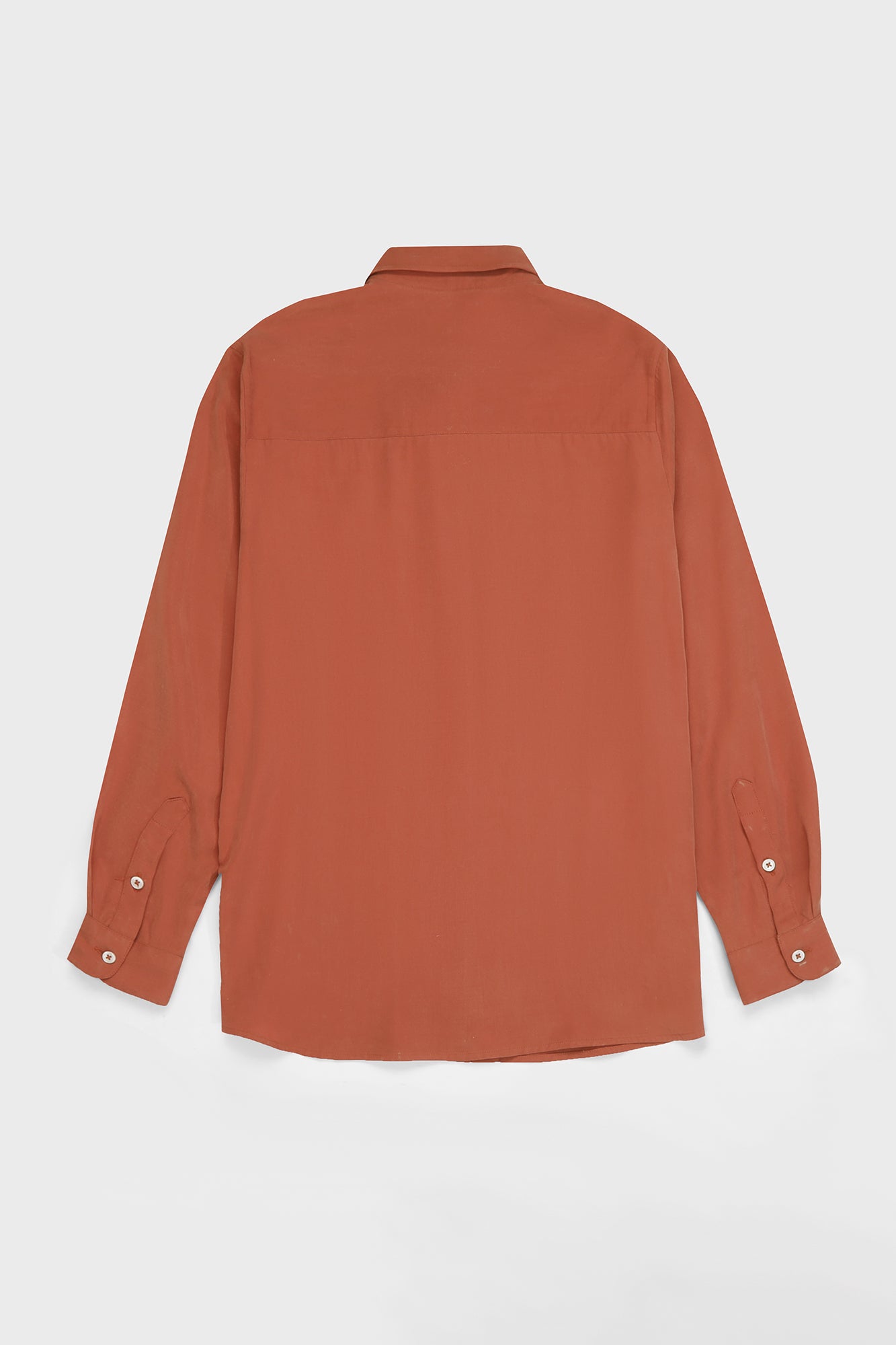 Brick Tencel Regular Fit Shirt