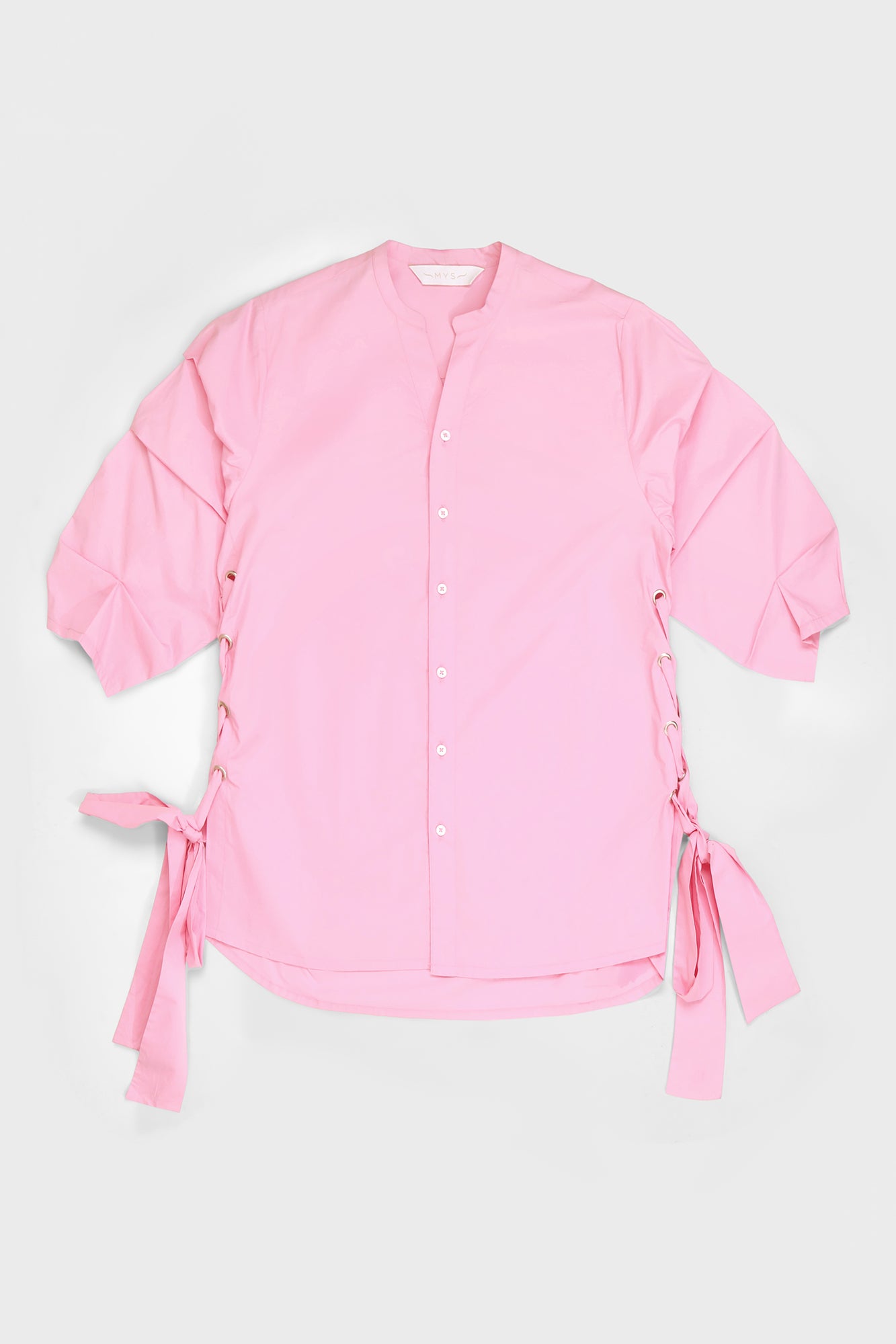 Pink Side Tie Shirt