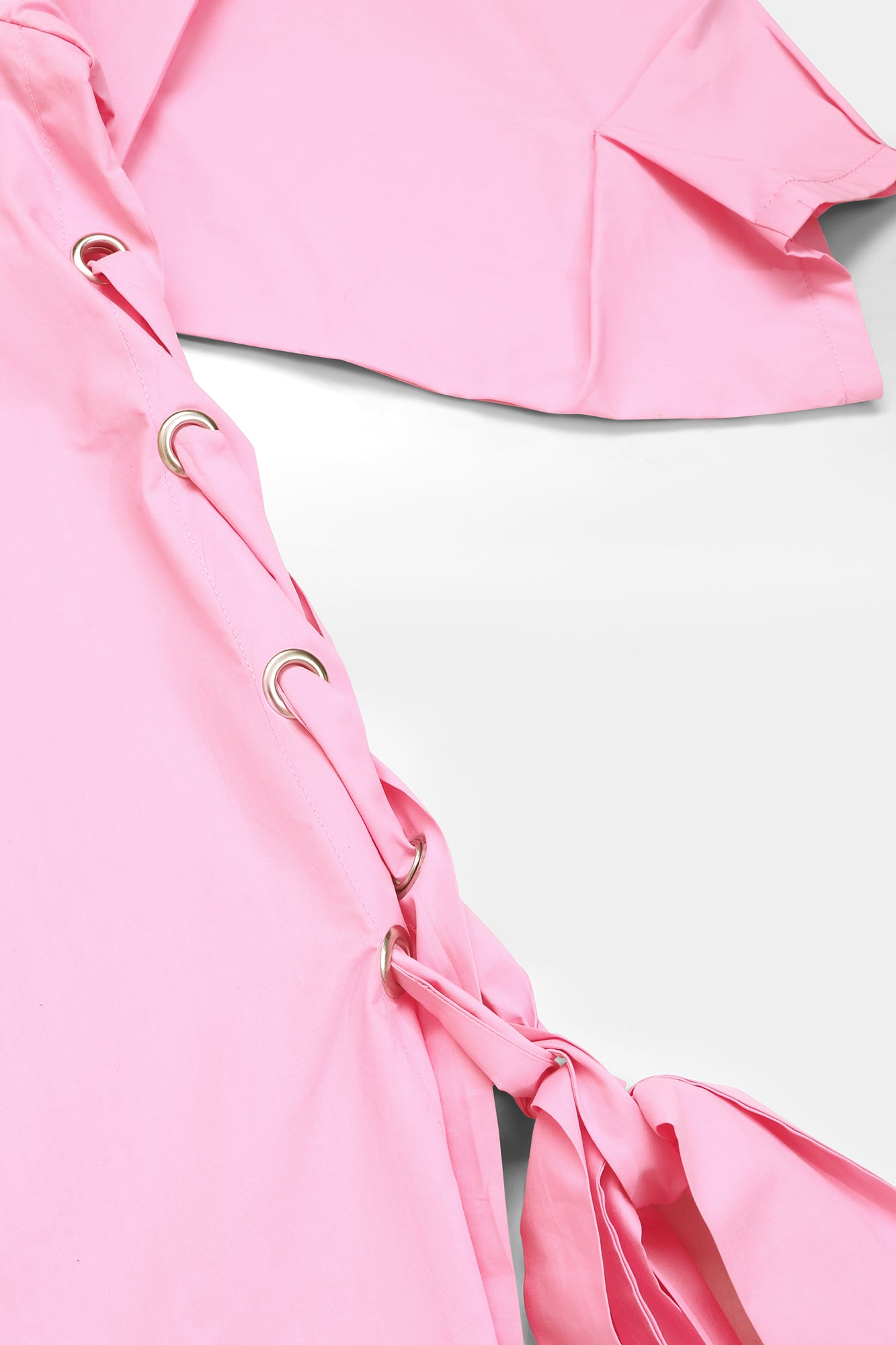 Pink Side Tie Shirt