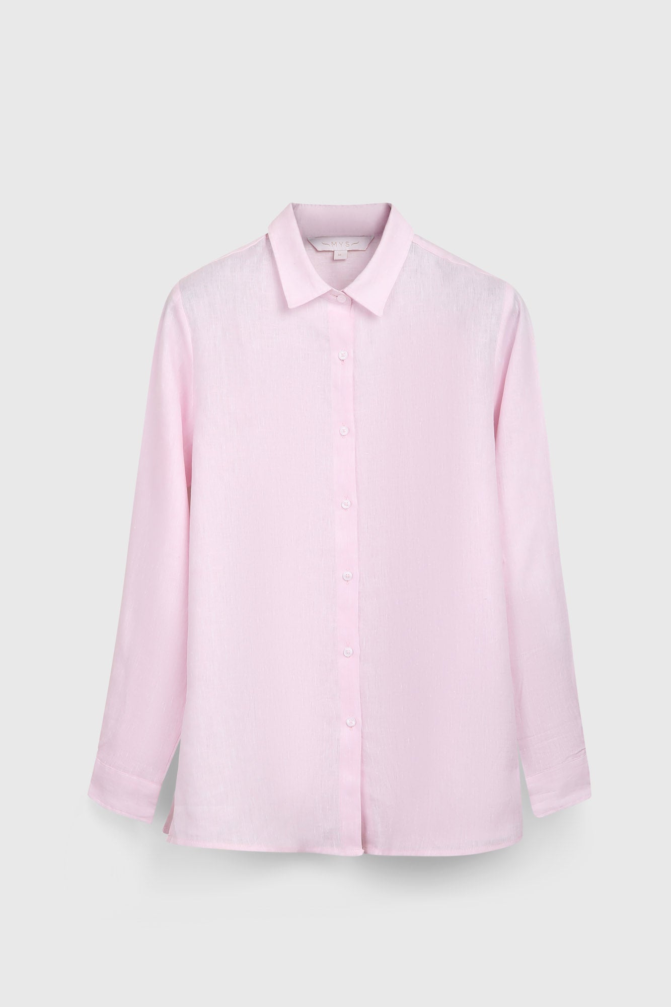 Light Pink Pure Linen Shirt