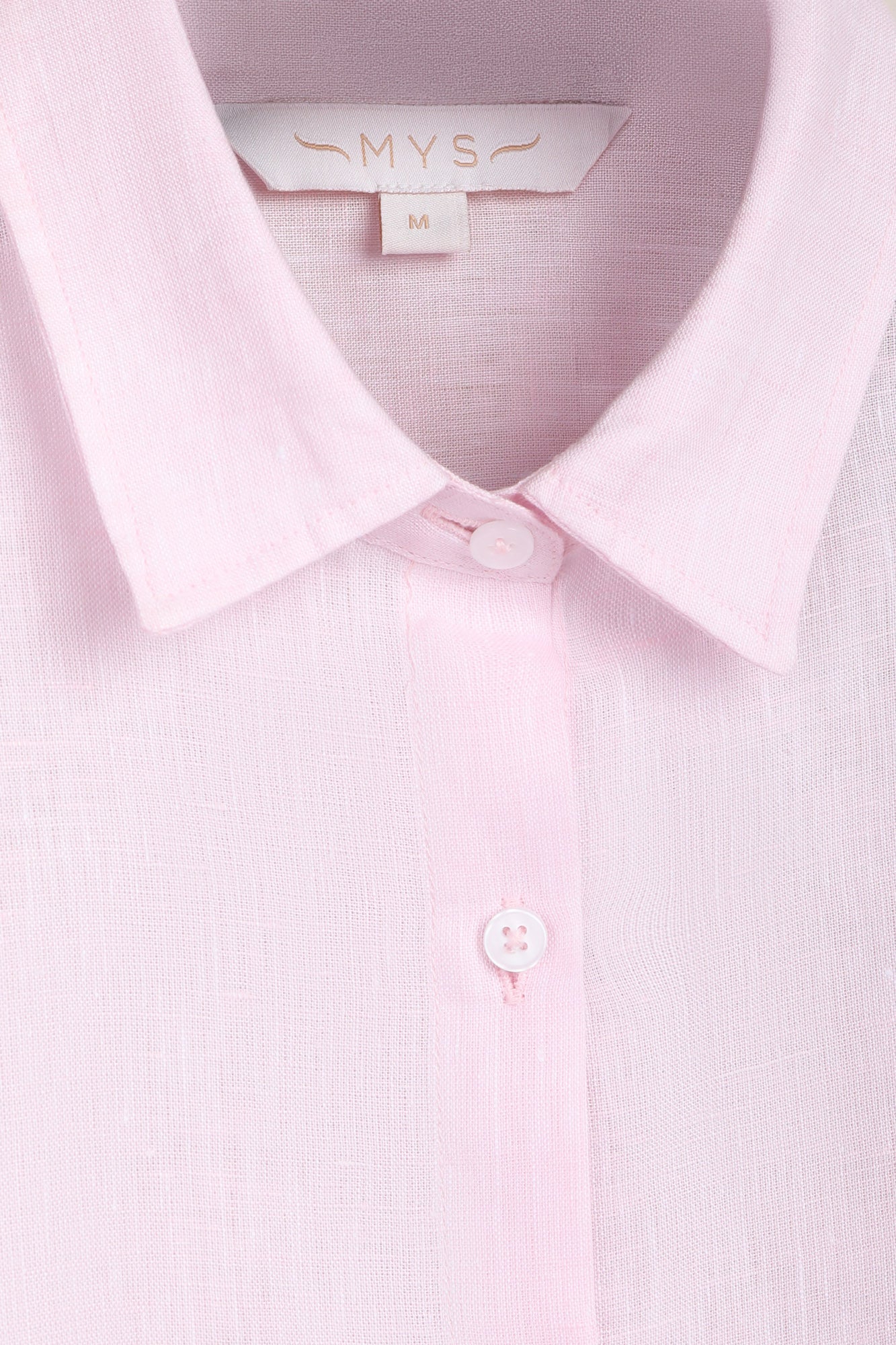 Light Pink Pure Linen Shirt
